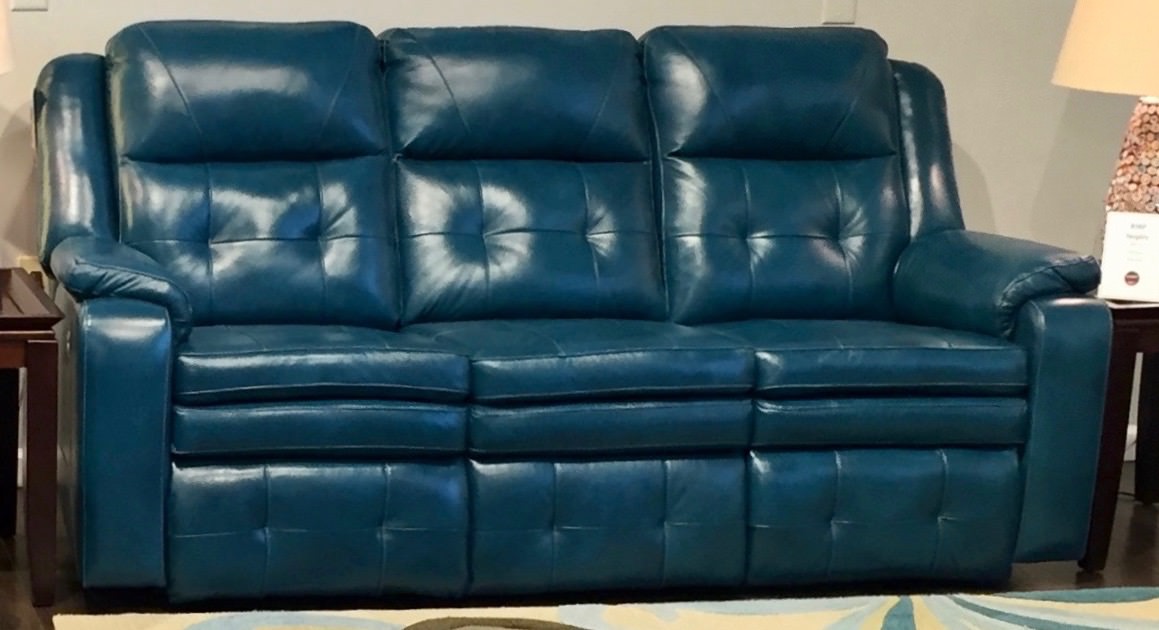 Inspire Peacock Double Reclining Living Room Set 1stopbedrooms
