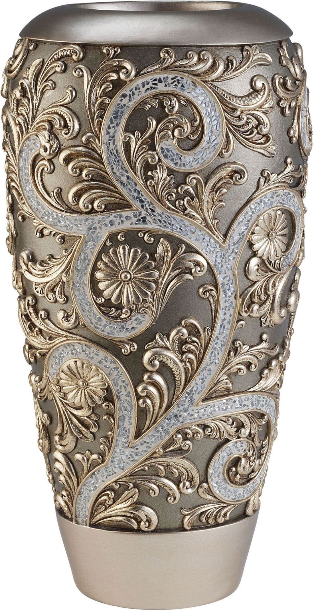 Estelle Champagne Silver Decorative Vase Set Of 2 1stopbedrooms