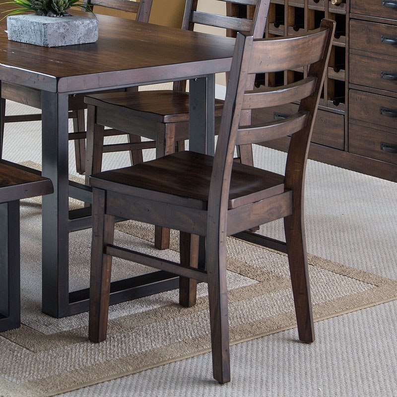Live Edge Weathered Pine Rectangular Dining Room Set 1stopbedrooms