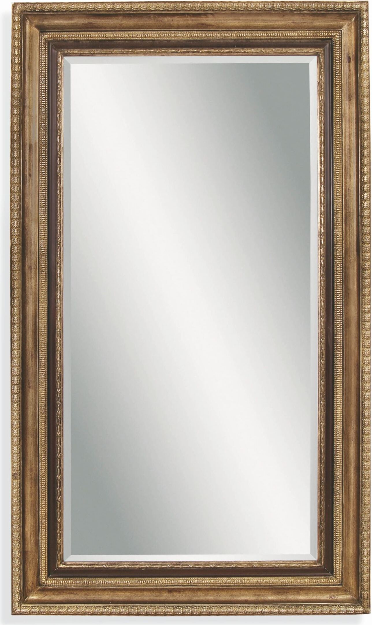 Sergio Premium Champagne And Black Leaner Mirror 1stopbedrooms