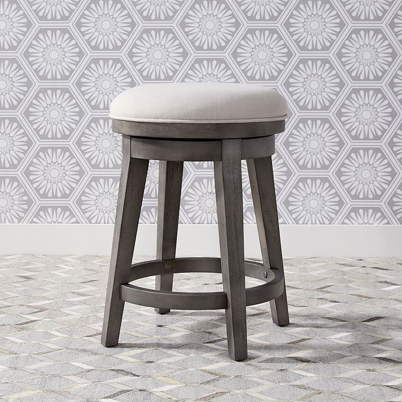 Modern Farmhouse Console Bar Table Set Dusty Charcoal