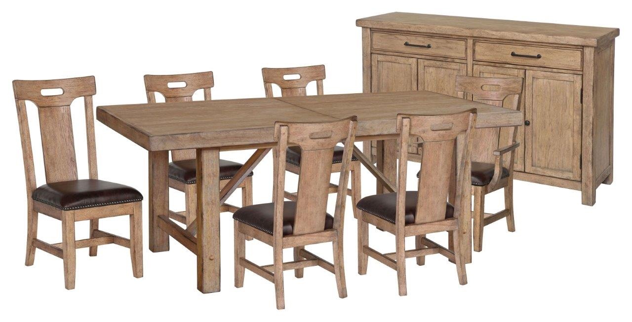 S232 165 Blonde Extendable Leg Dining Room Set 1stopbedrooms