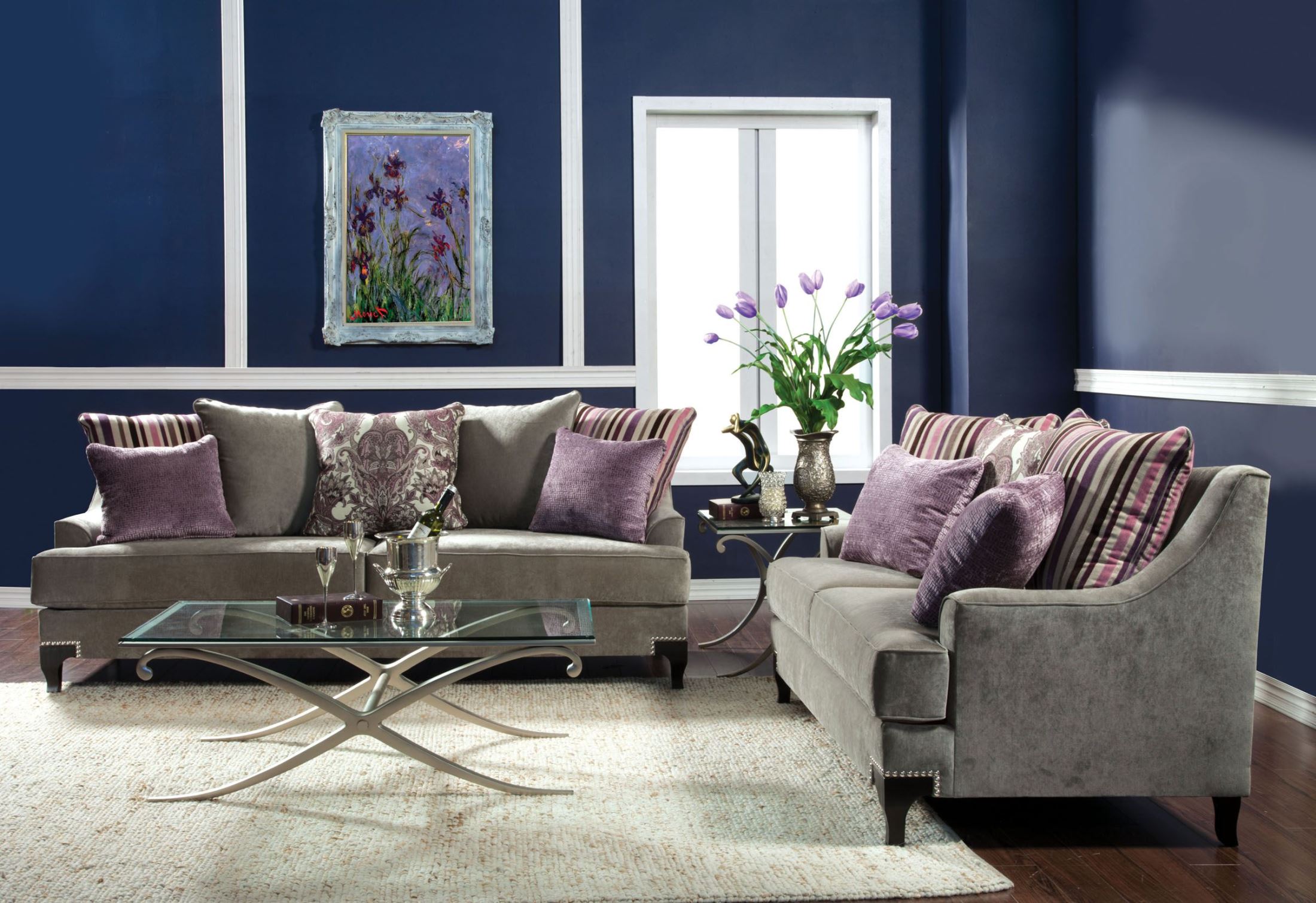 Viscontti Vintage Taupe Living Room Set 1stopbedrooms