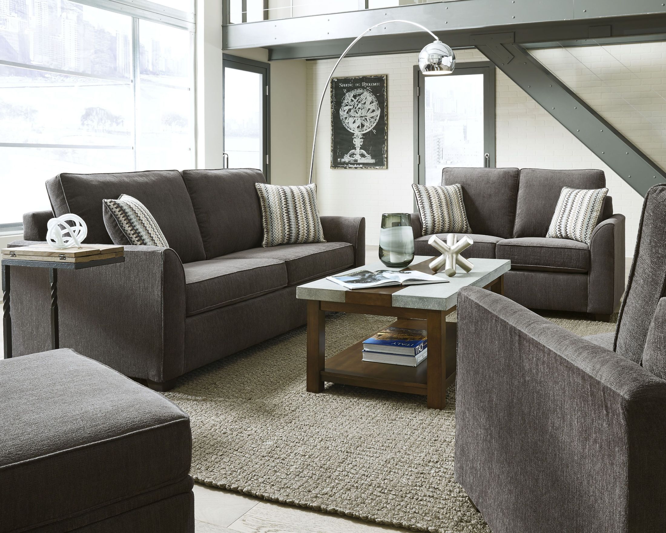 Remi Charcoal Living Room Set 1stopbedrooms