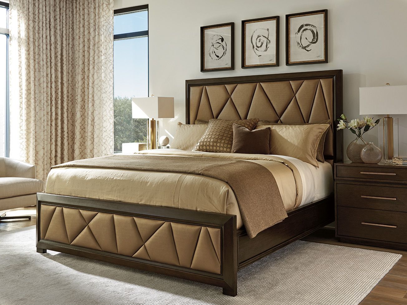 Zavala Spectrum Upholstered Panel Bedroom Set