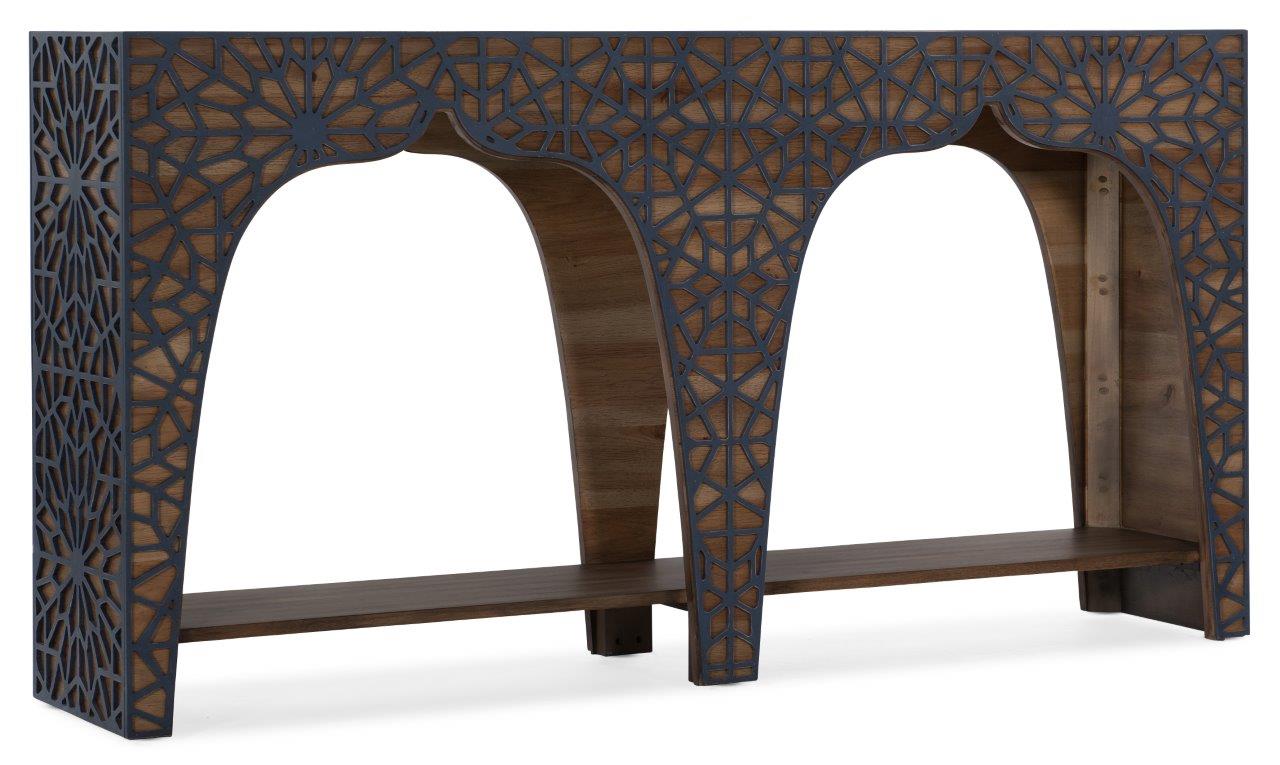 Melange Dark Wood Console Table 1stopbedrooms