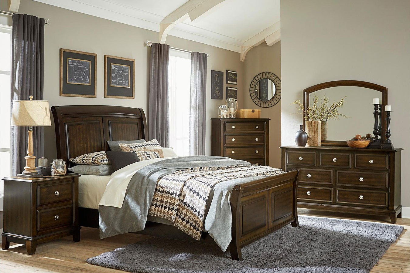 Dark cherry finish emanates warmth and sophistication construction and material: 1stopbedrooms