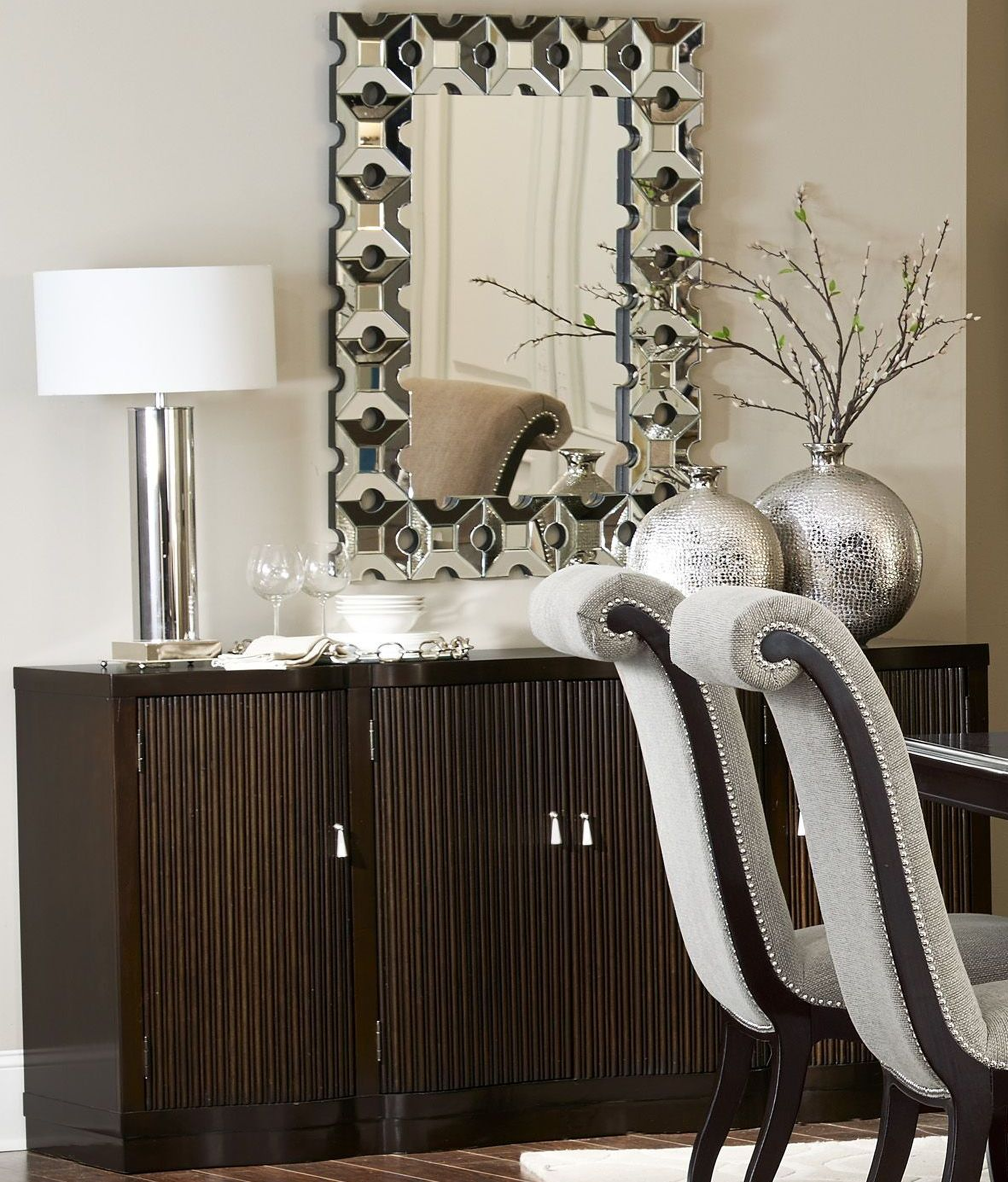 Savion Espresso Round Pedestal Extendable Dining Room Set 1StopBedrooms.