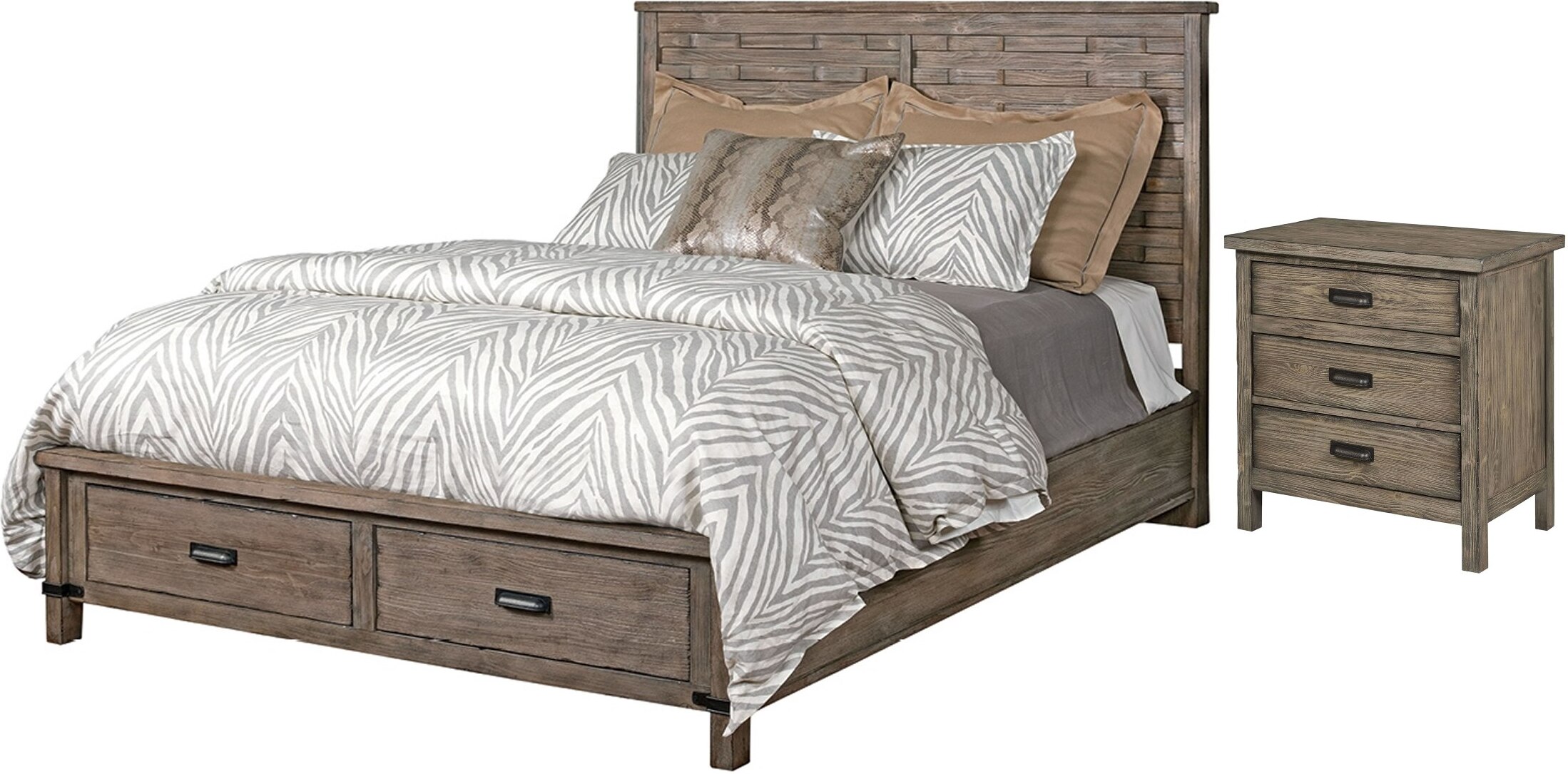 Foundry Panel Storage Bedroom Set 1stopbedrooms Foundry Panel Storage Bedroom Set, Mill Valley Ii Cherry Queen Sleigh Bedroom With Storage
