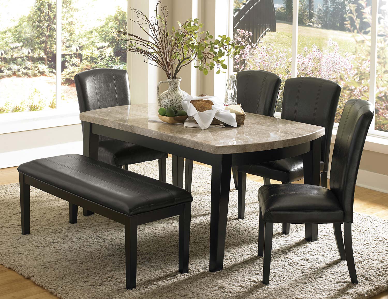 Cristo Marble Top Dining Room Set 1stopbedrooms Would you like to change the currency to pounds (£)? cristo marble top dining room set by homelegance