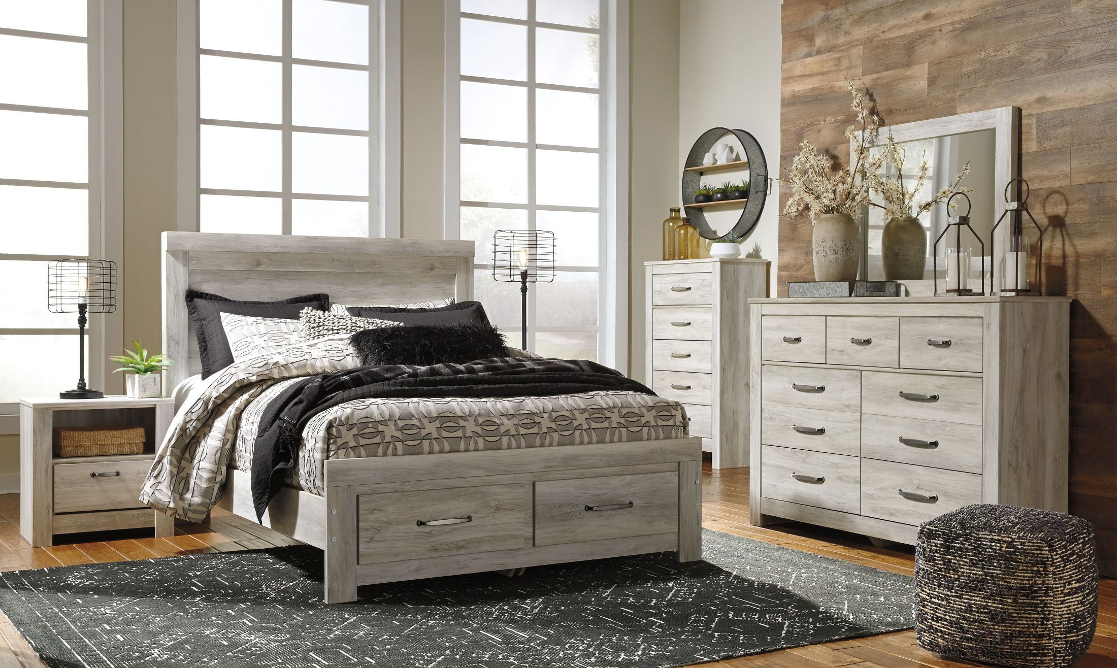 Bellaby White Storage Panel Bedroom Set - 1StopBedrooms.