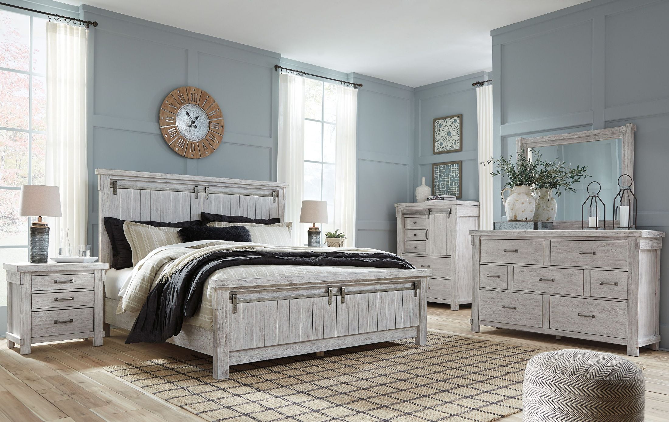 Brashland White Panel Bedroom Set 1stopbedrooms
