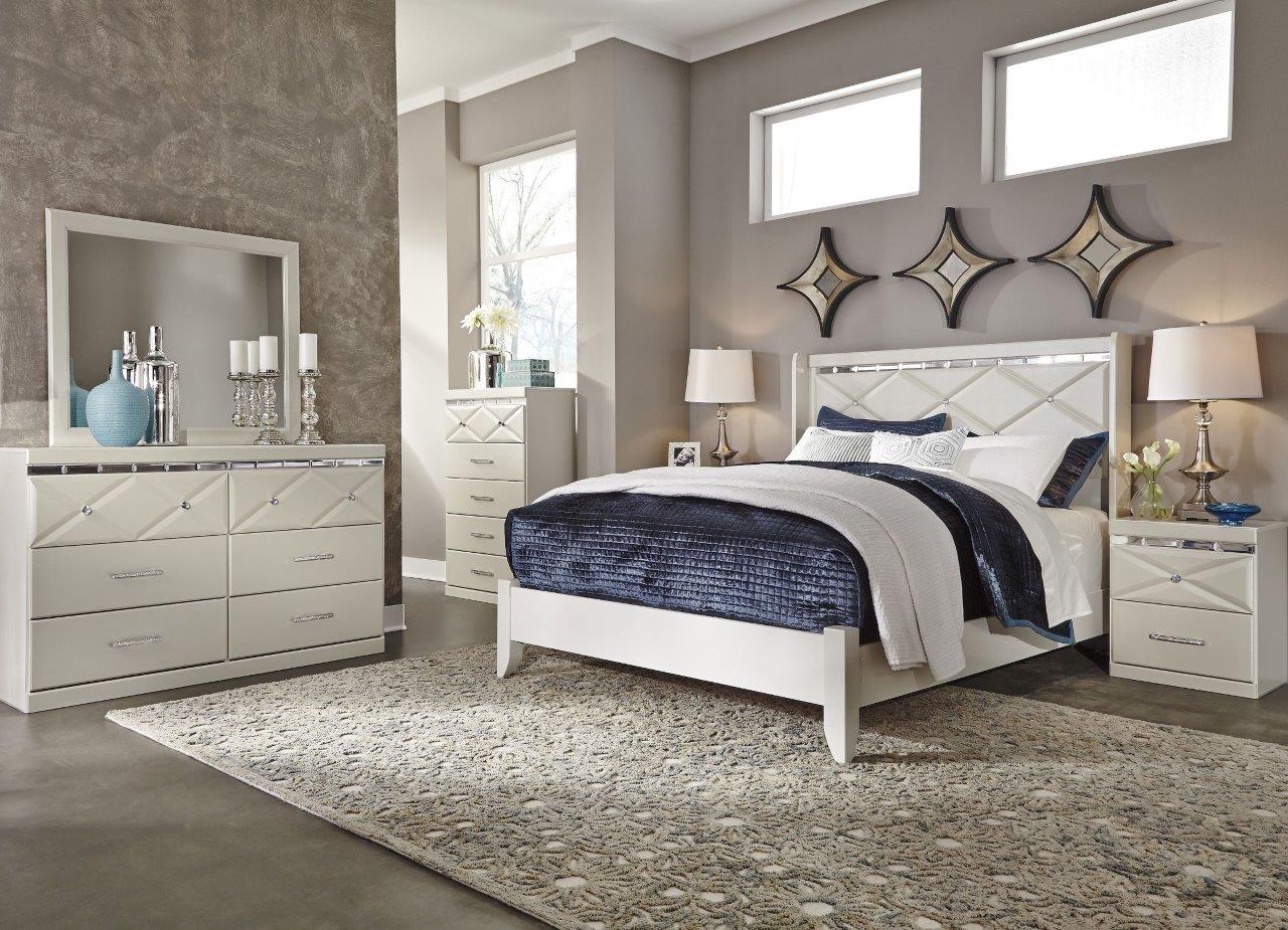 Dreamur Champagne Panel Bedroom Set - 1StopBedrooms.