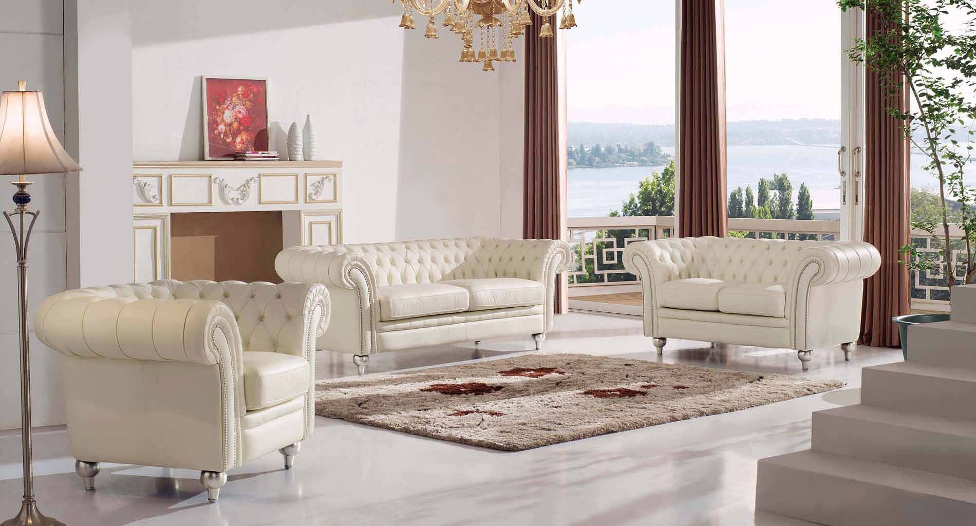 287 Tufted Cream Living Room Set 1stopbedrooms Building a living room setup. 287 tufted cream living room set by esf