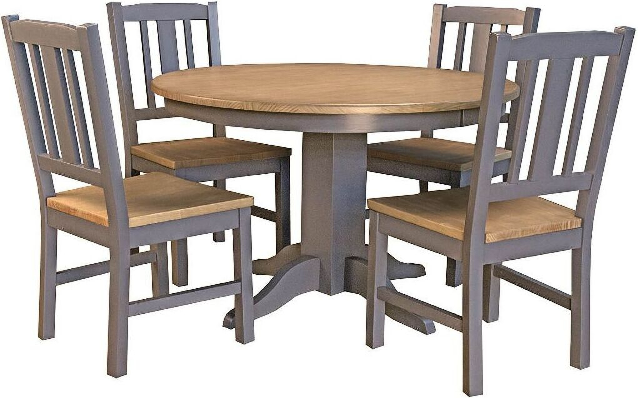 Port Townsend Grey And Seaside Pine 48" Round Dining Room Set