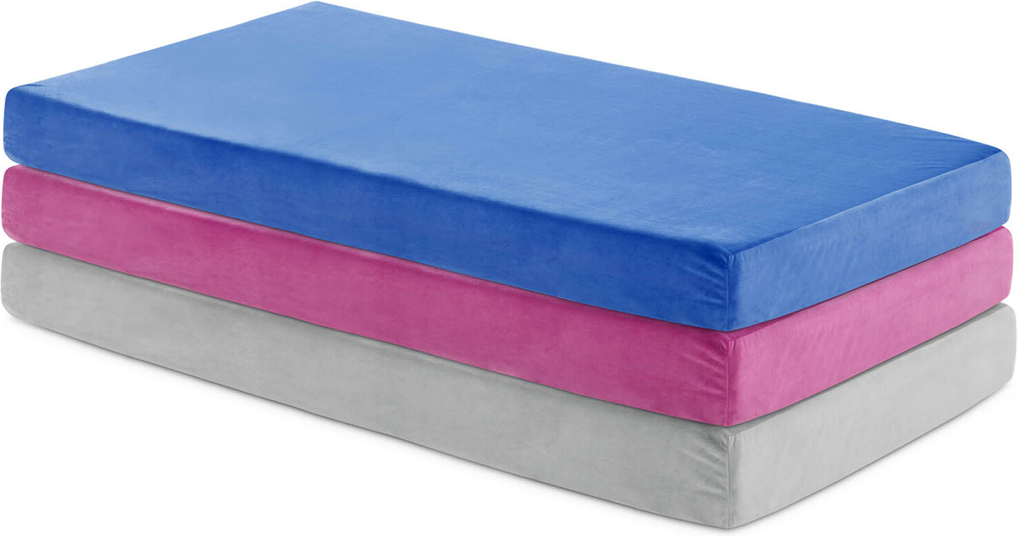 blue memory foam mattress