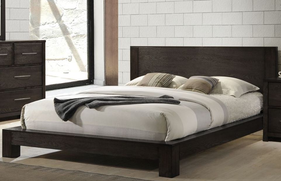 New Classic Zorra Walnut Cal King Platform Bed Collection 7 Zorra Walnut Cal King Platform Bed Main Image