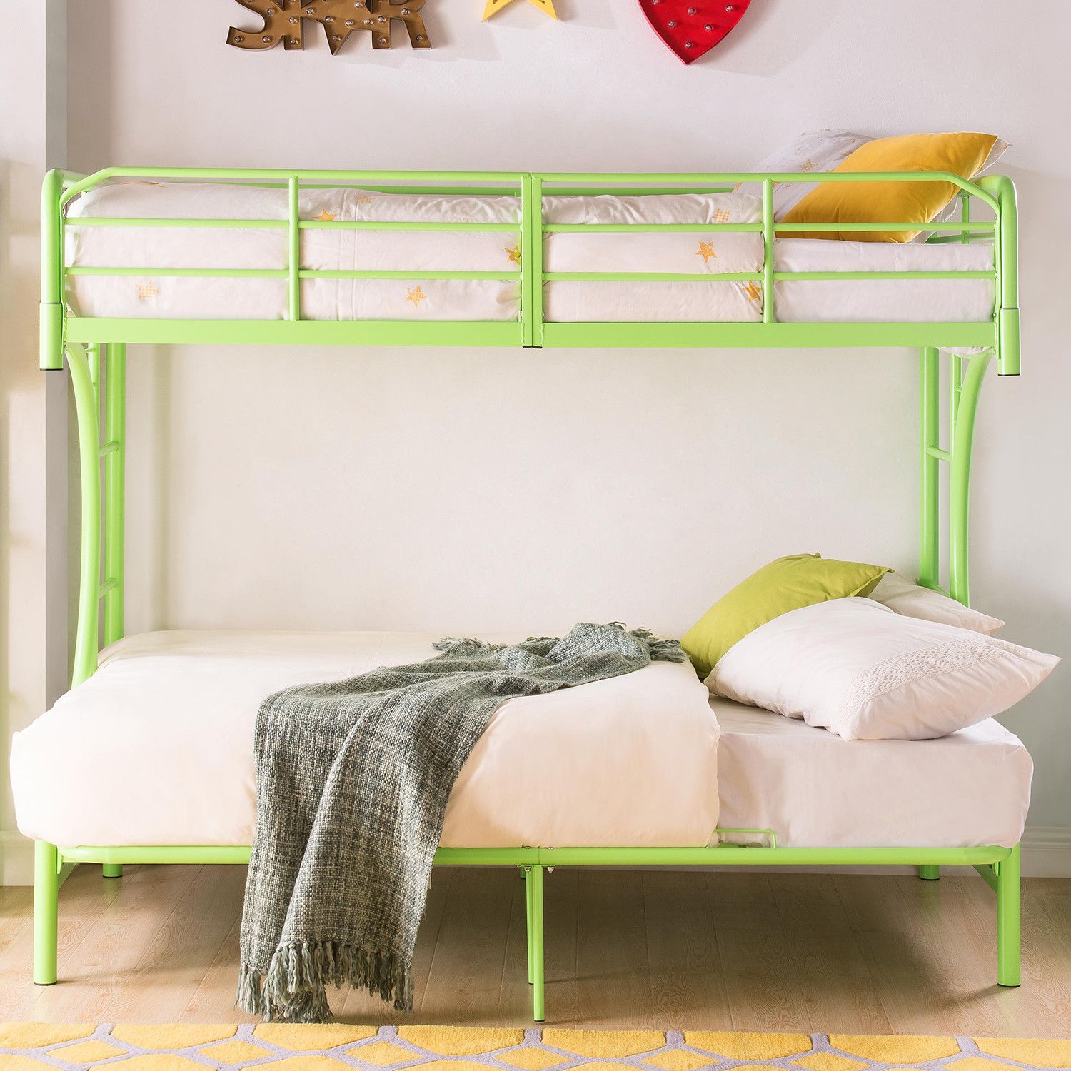 Acme Eclipse Green Twin Over Full Futon Bunk Bed Eclipse Green Twin Over Full Futon Bunk Bedgallery Image