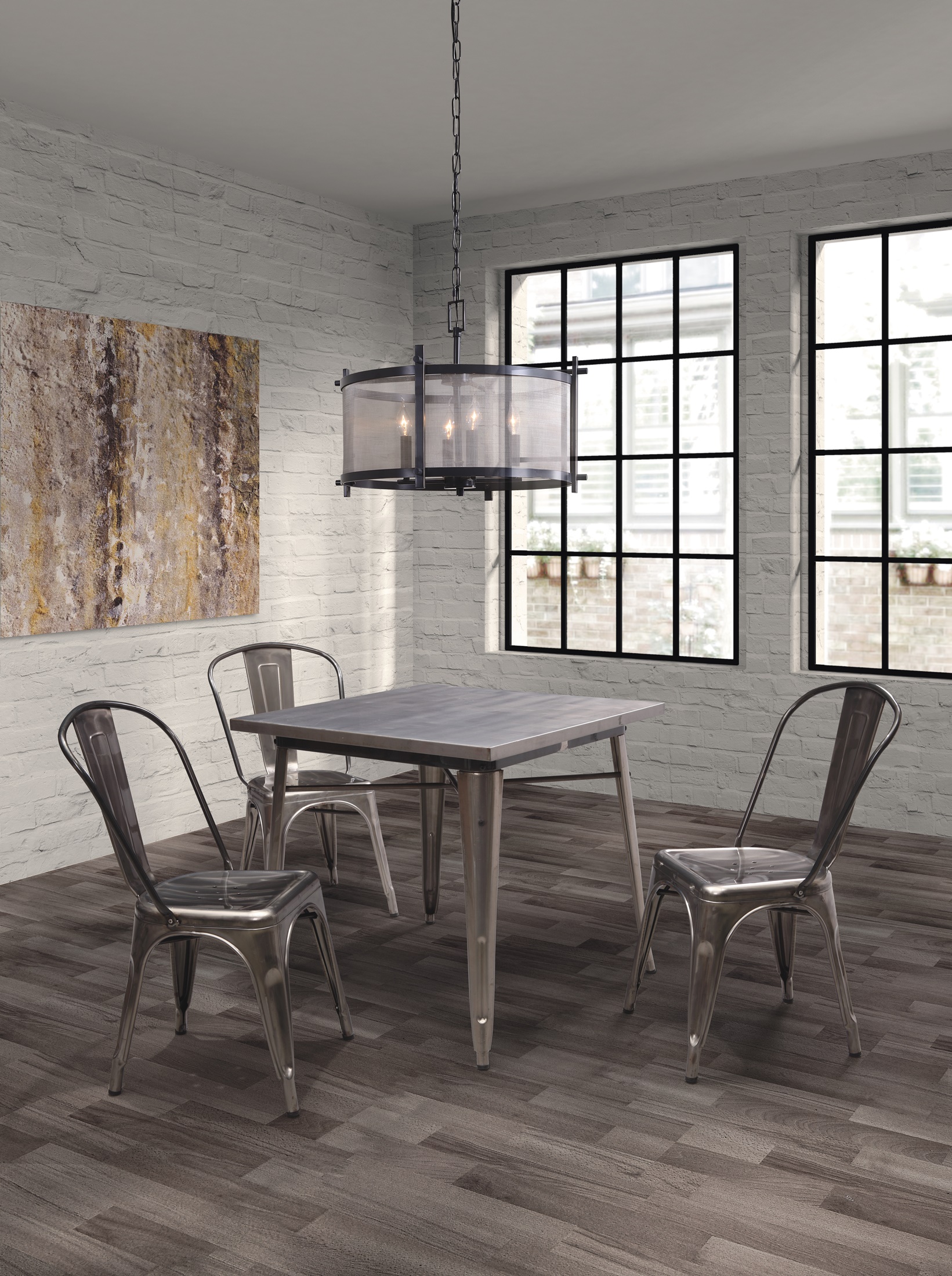 Olympia Gunmetal Dining Table