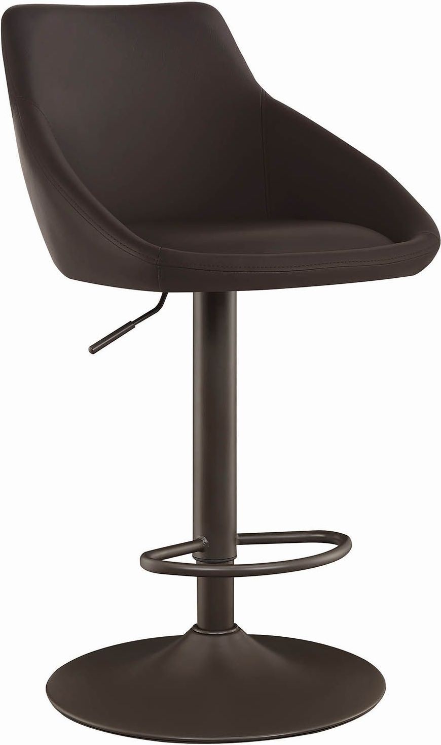 Dark Brown Adjule Bar Stool Set Of 2 Dark Brown Adjule Bar Stool Set Of 2