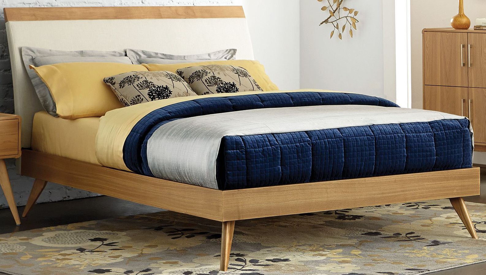 Homelegance Anika Brown Cal King Upholstered Platform Bed Anika Brown Cal King Upholstered Platform Bed