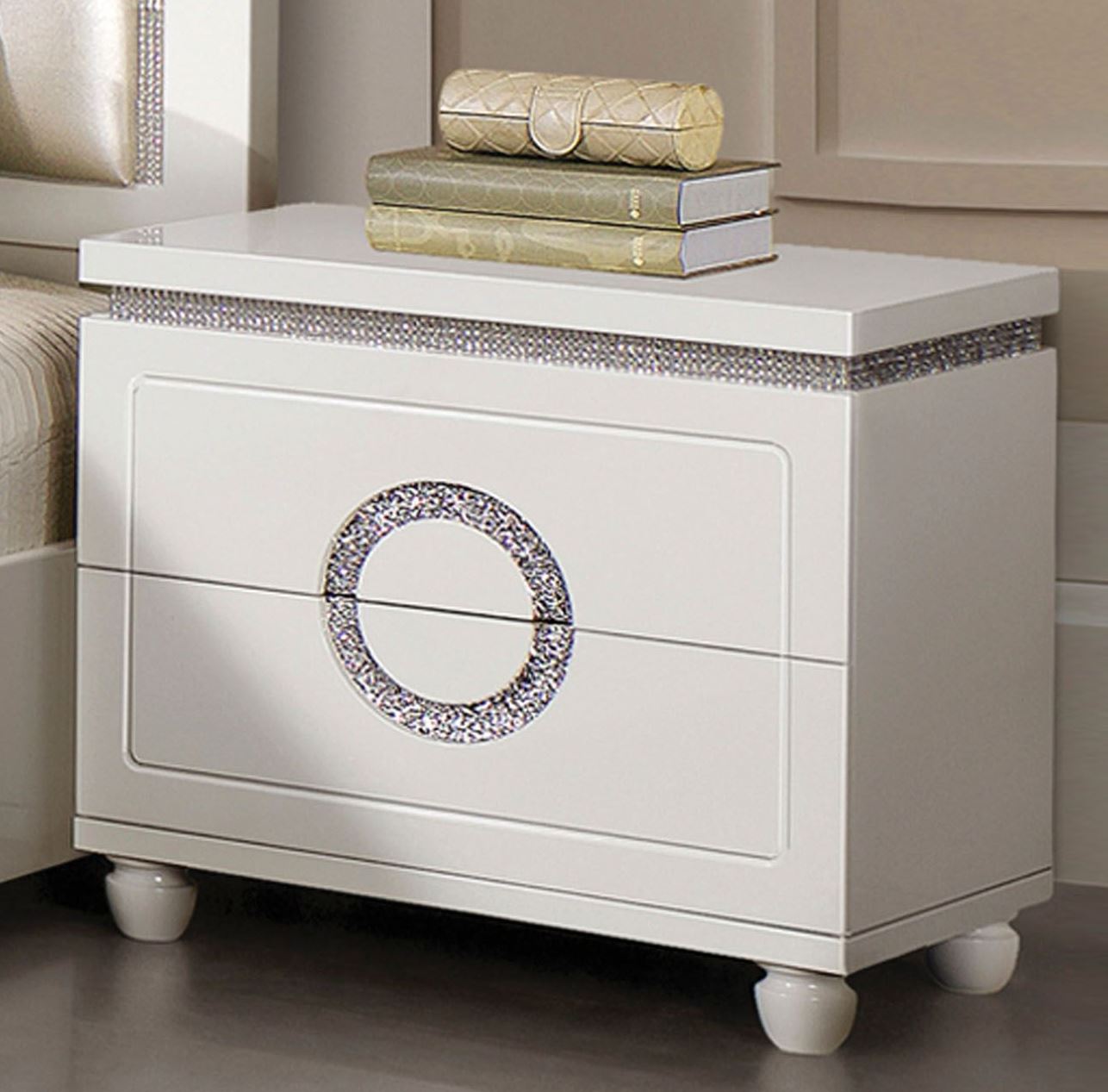 Vivaldi White High Gloss Nightstand Vivaldi White High Gloss Nightstand