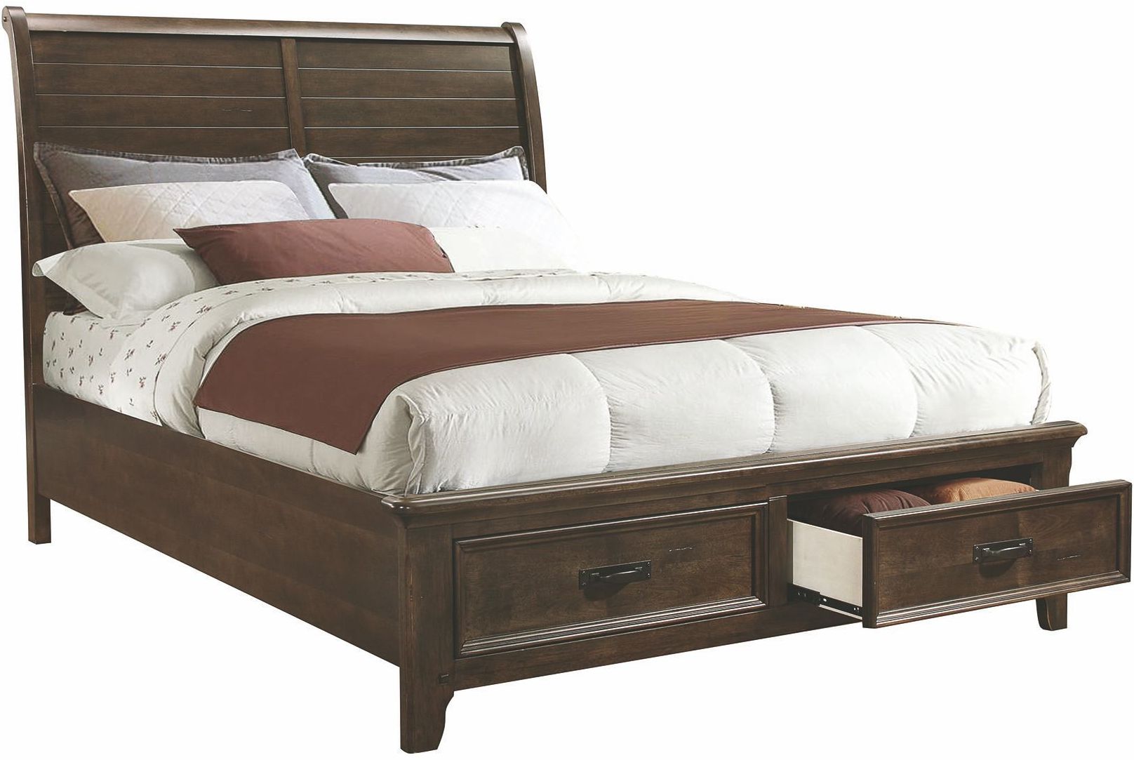 Coaster Ives Rustic King Storage Platform Bed Collection 5 Ives Rustic King Storage Platform Bed