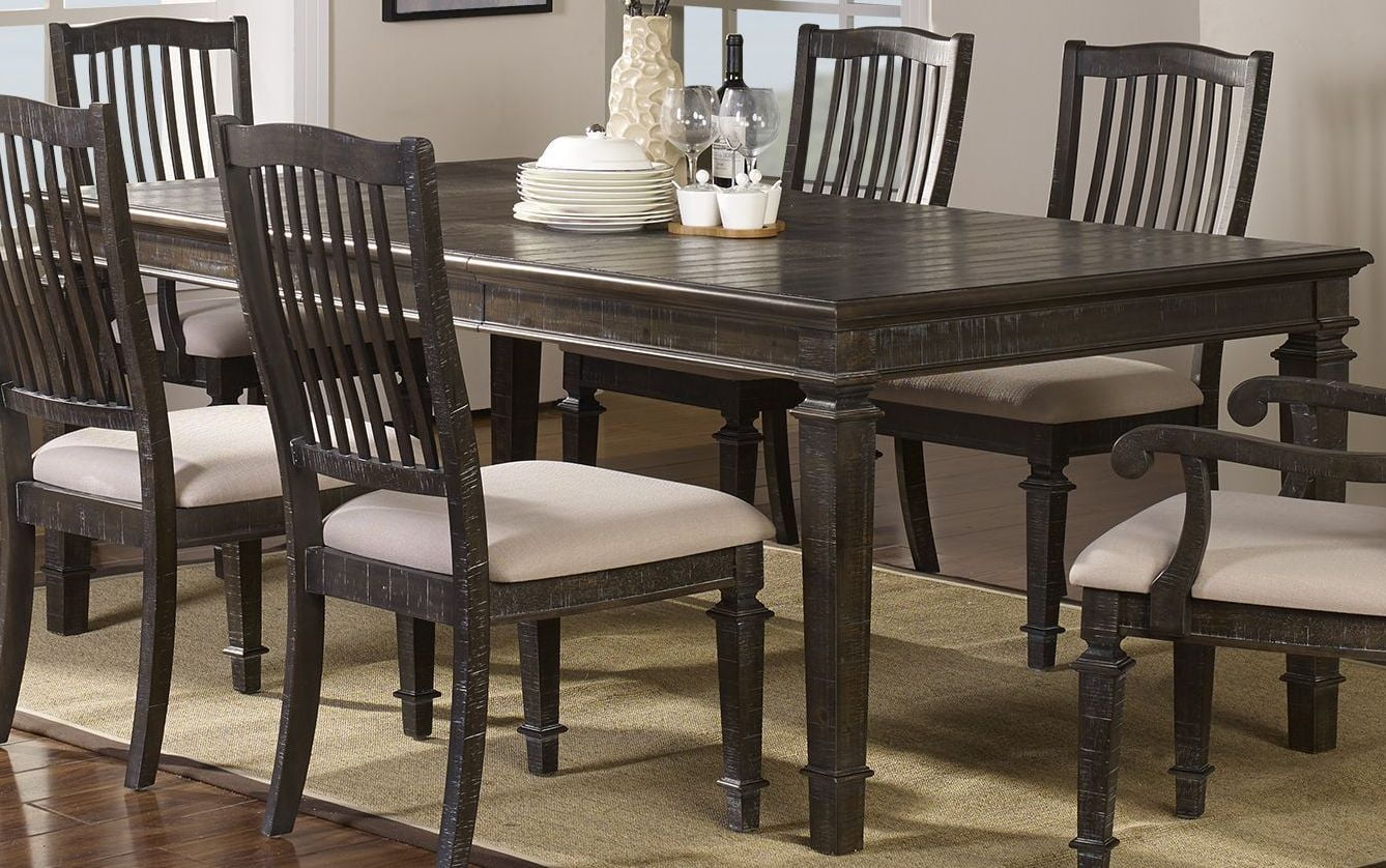 Cadiz Vintage Ash Extendable Rectangular Dining Table
