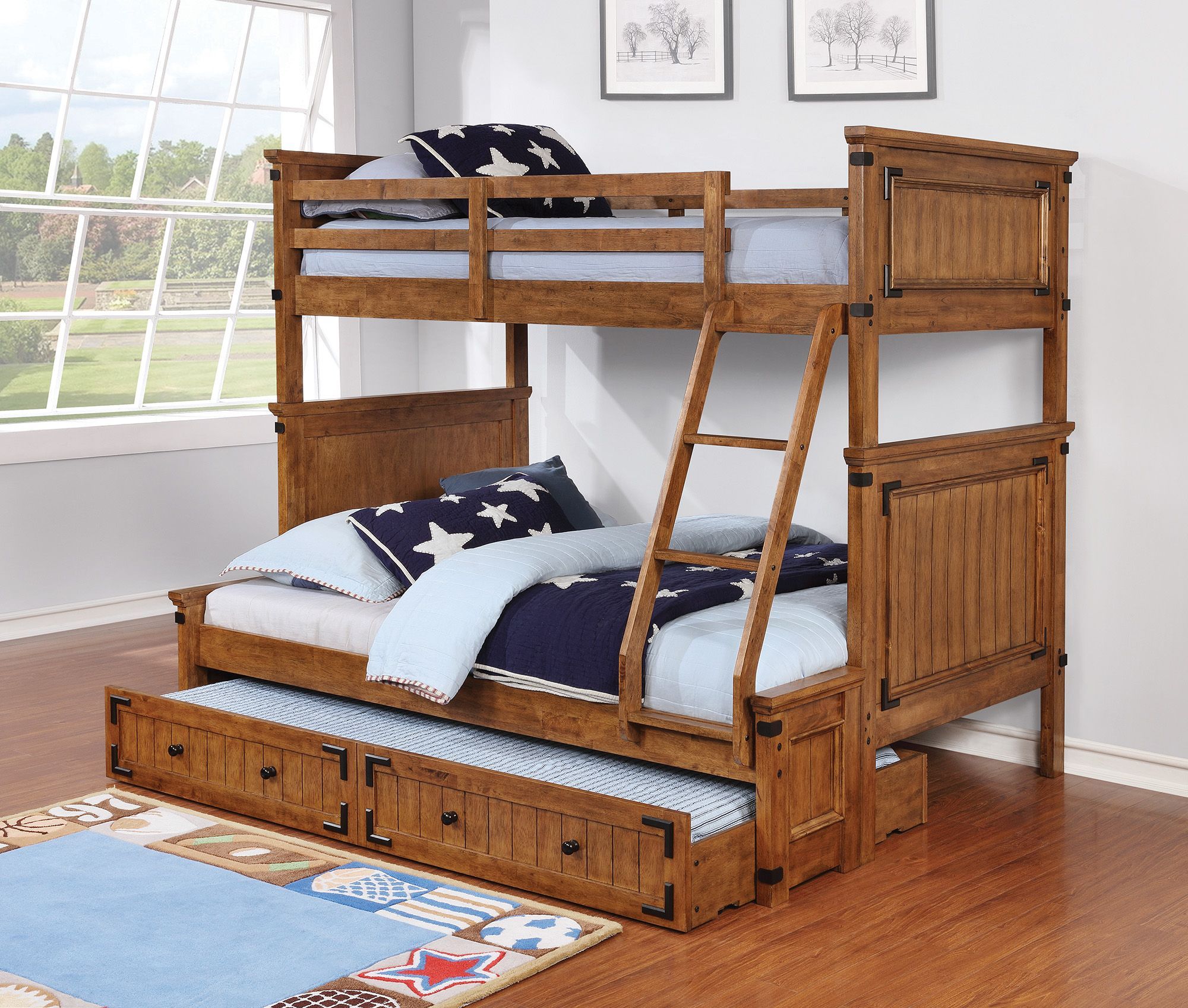 Coaster Coronado Rustic Honey Twin Over Full Bunk Bed Coronado Rustic Honey Twin Over Full Bunk Bedgallery Image