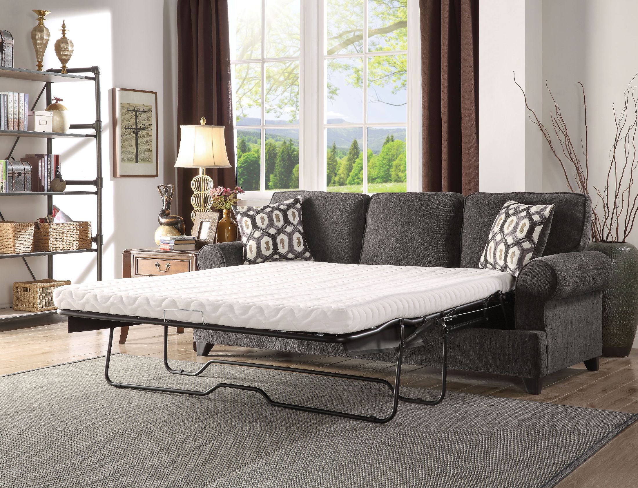 Alessia Dark Gray Queen Sofa Sleeper Alessia Dark Gray Queen Sofa Sleeper