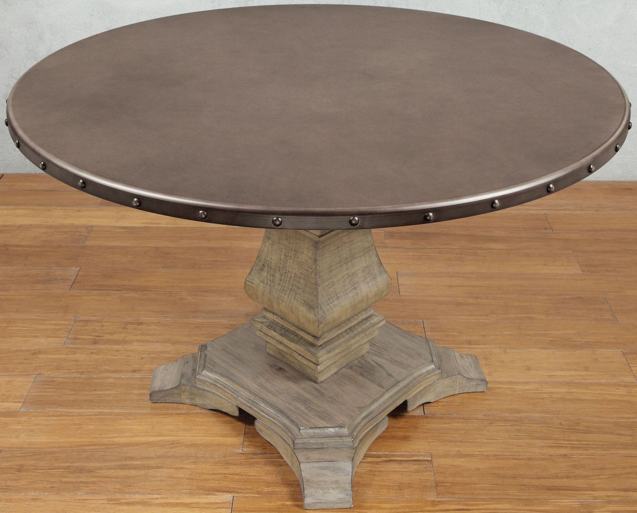 Anna Claire Brown Round Dining Table