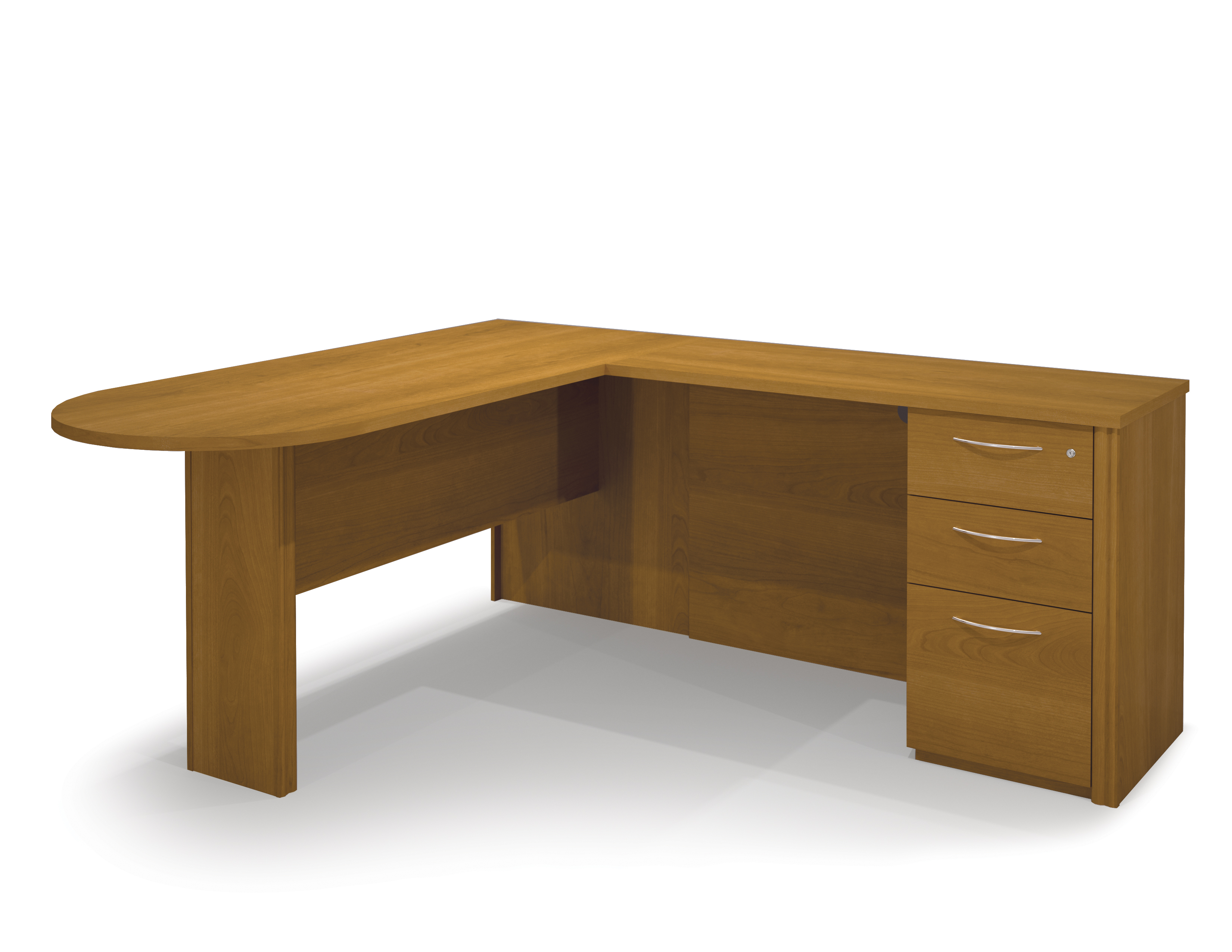 Embassy Cappuccino Cherry L Shaped Desk