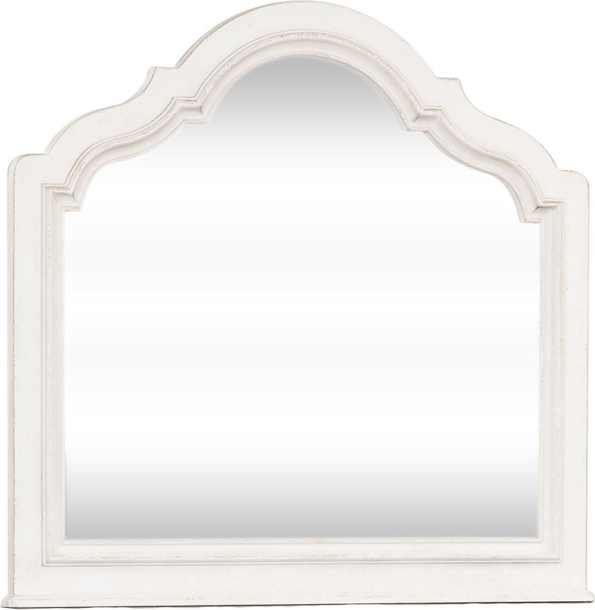 Parisian Marketplace Two Tone Heathered Brownstone Scalloped Mirror