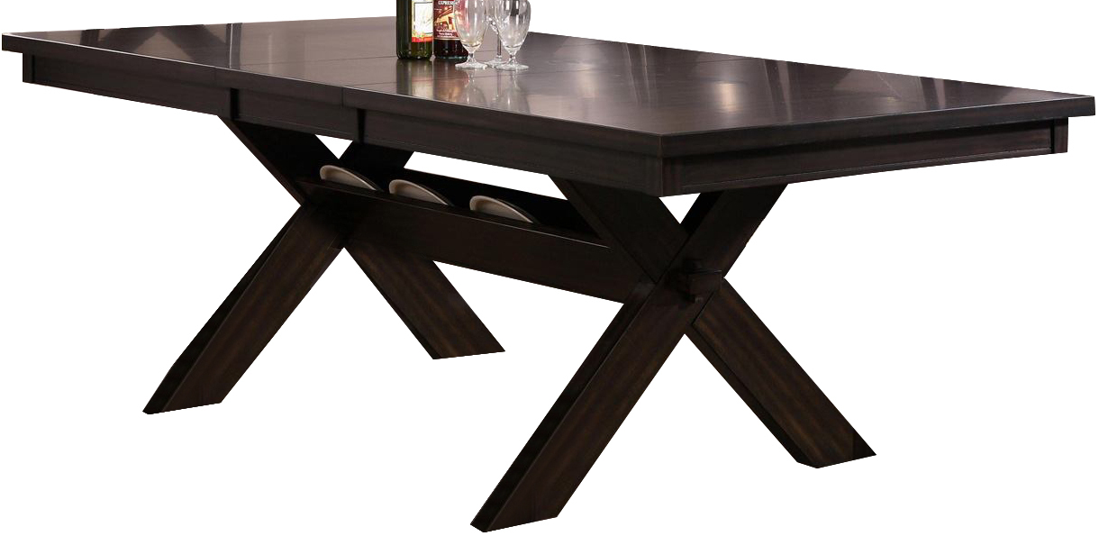 Crown Mark Havana Rectangular Trestle Dining Table 2335t 4290 Crown Mark Havana Rectangular Trestle Dining Table 2335t 4290