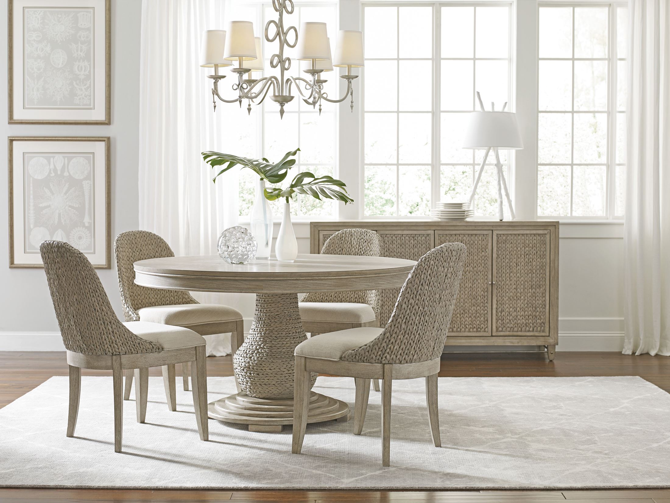 American Drew Vista Boca Oyster Woven Dining Chair Set Of 2 Vista Boca Oyster Woven Dining Chair Set Of 2main Image 4
