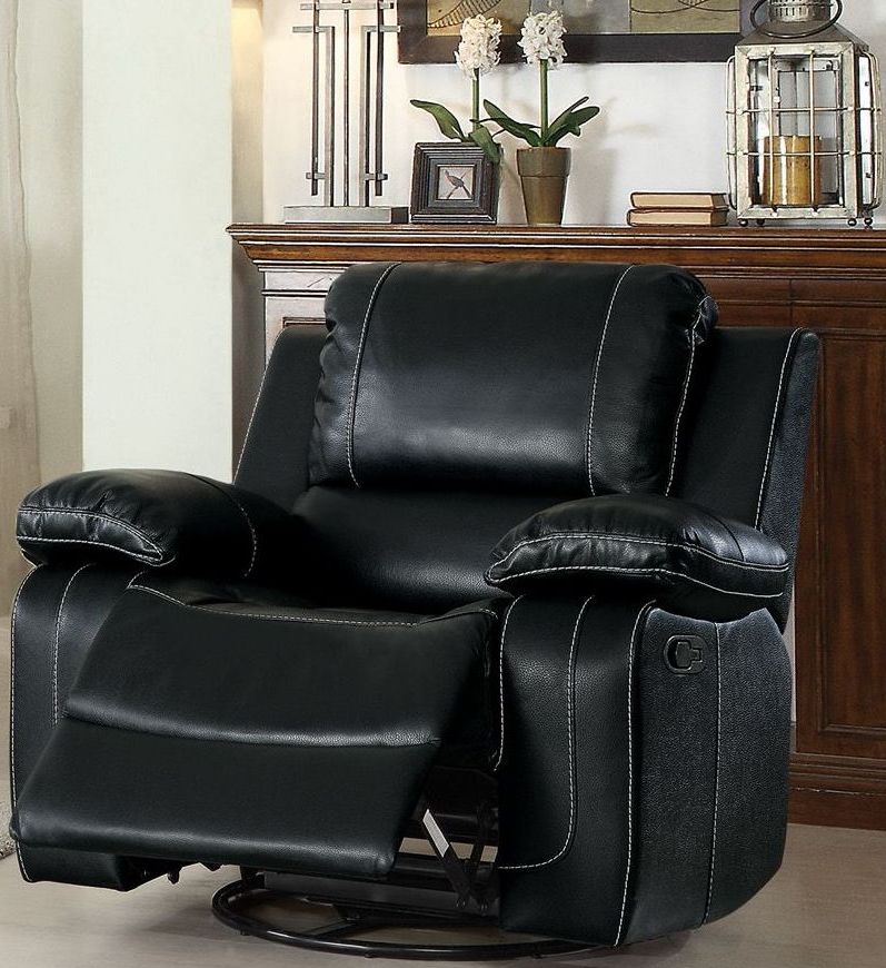 Oriole Black Swivel Glider Reclining Chair Oriole Black Swivel Glider Reclining Chair