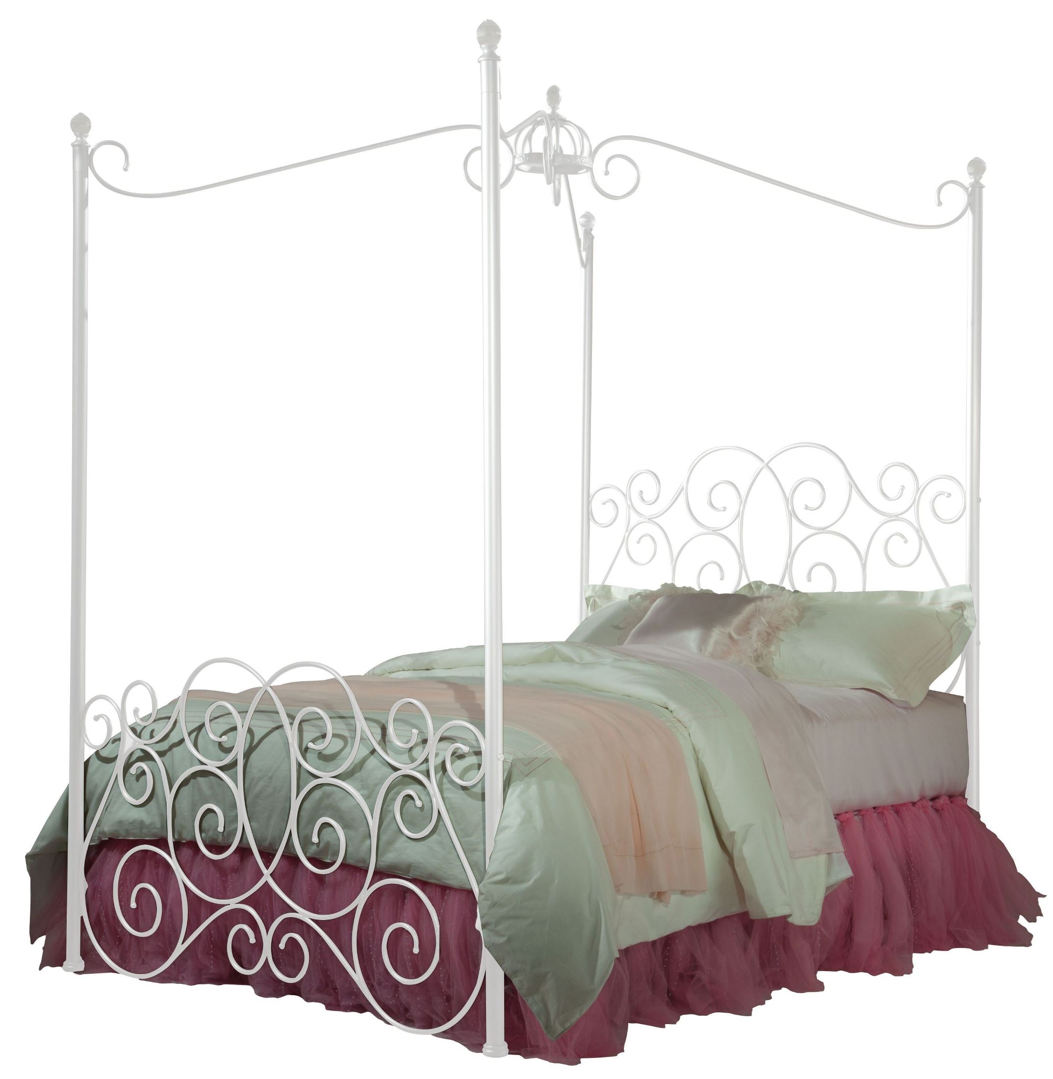 Princess White Twin Metal Canopy Bed Princess White Twin Metal Canopy Bed