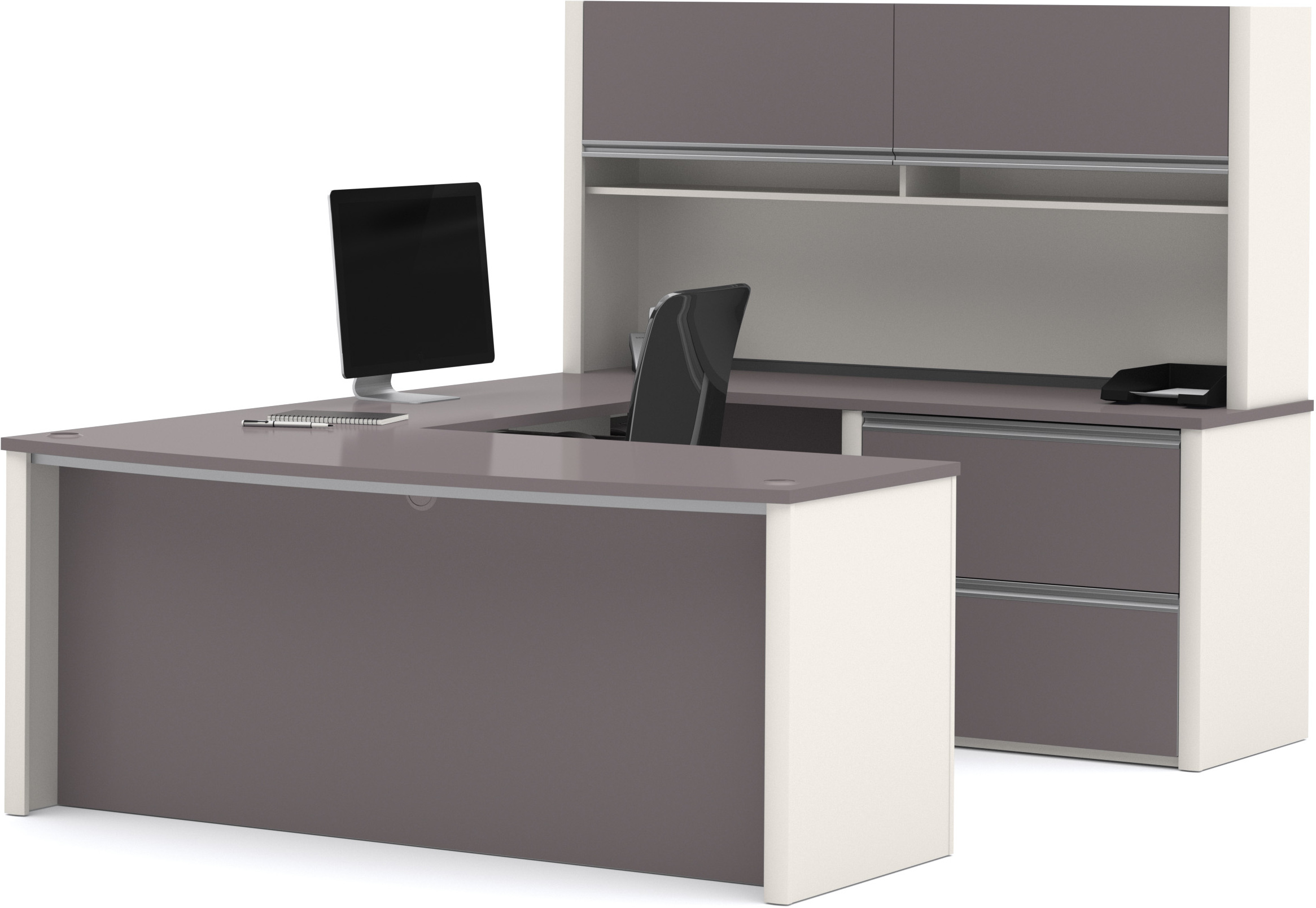 Connexion U Shaped Workstation Kit In Slate Sandstone