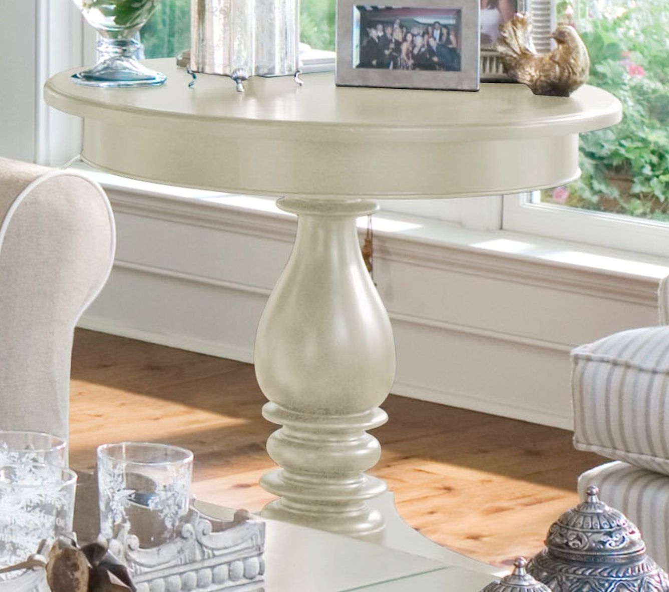 Paula Deen Home Linen Round Side Table Paula Deen Home Linen Round Side Table Main Image