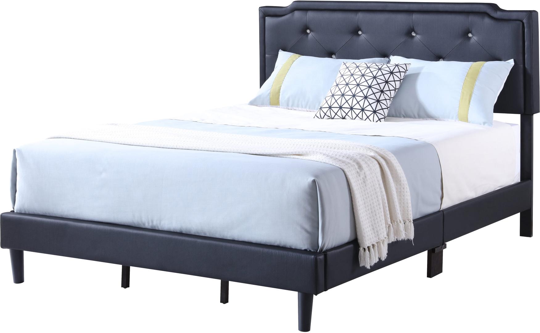 Glory Furniture Starlight King Size Bed G1119kbup Black 1stopbedrooms Glory Furniture Starlight King Size Bed G1119kbup Black Main Image