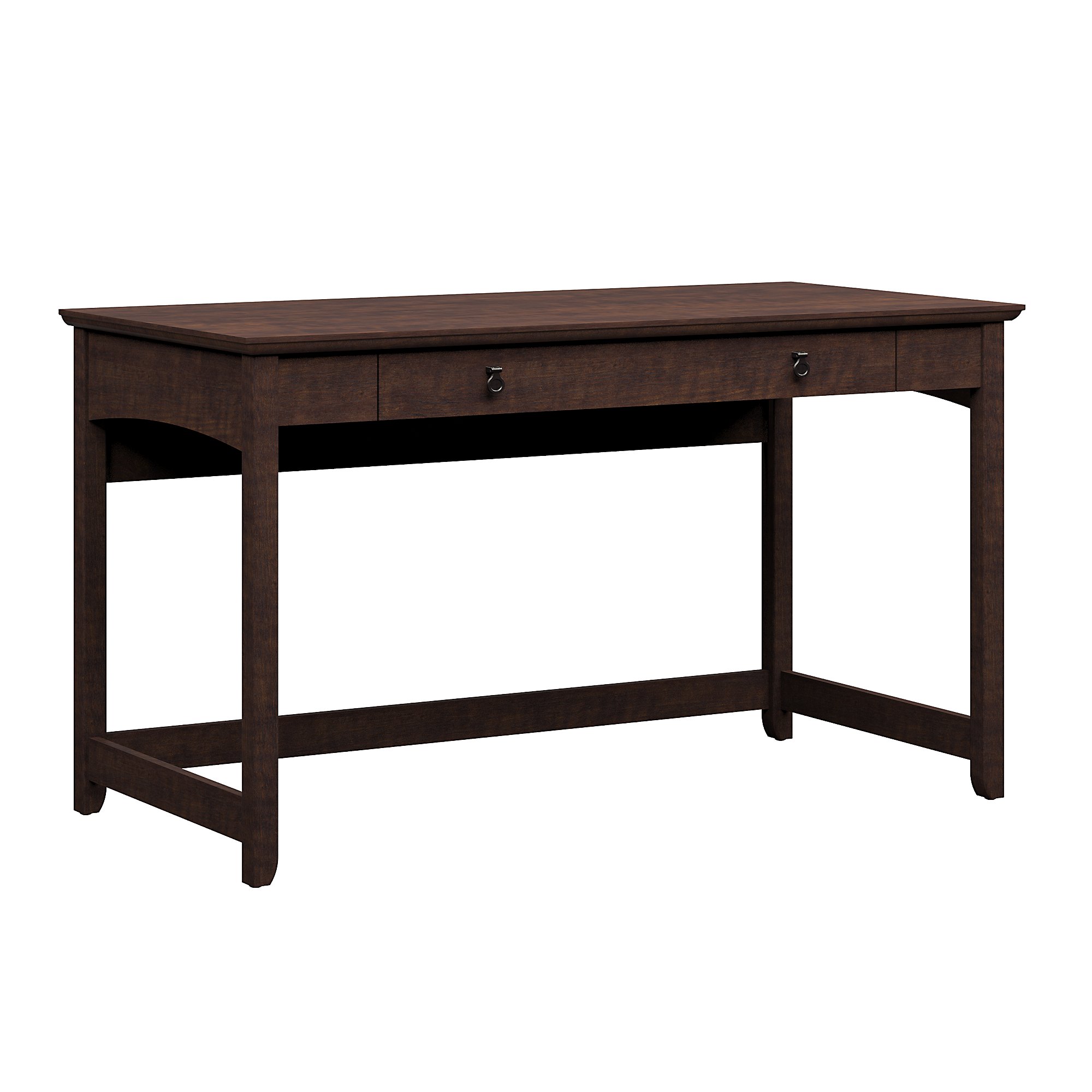 Bush Furniture Buena Vista Writing Desk With Drawer In Madison Cherry