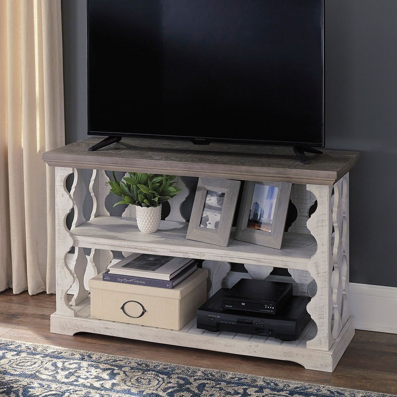 Havalance Gray and White Small Sofa Table - 1StopBedrooms.