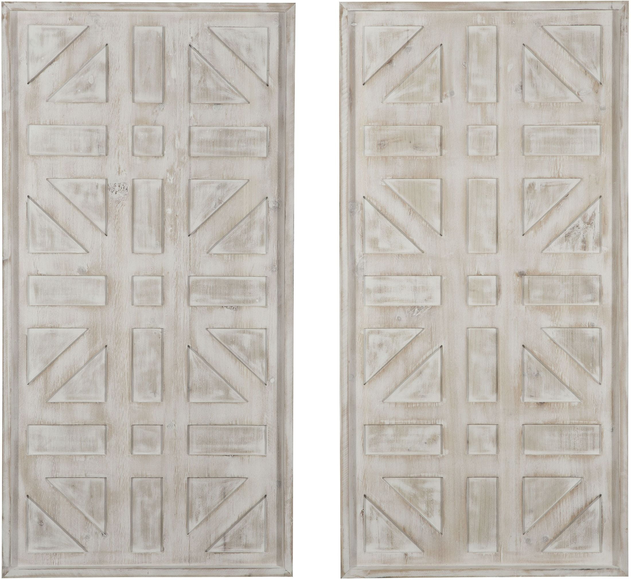 Dubem Antique White Wall Decor Set Of 2