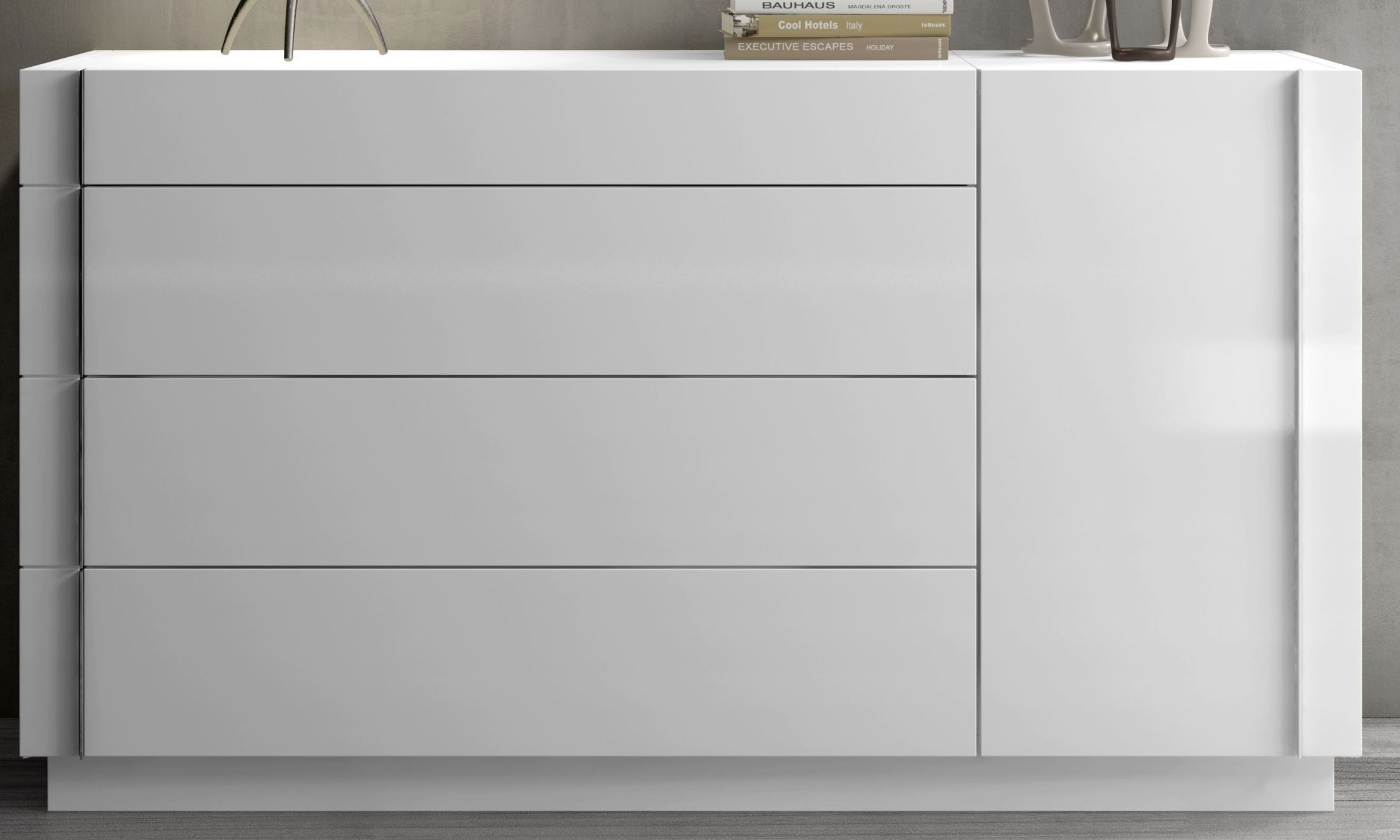 J M Amora Natural White Lacquer Dresser Collection 2 Amora Natural White Lacquer Dresser
