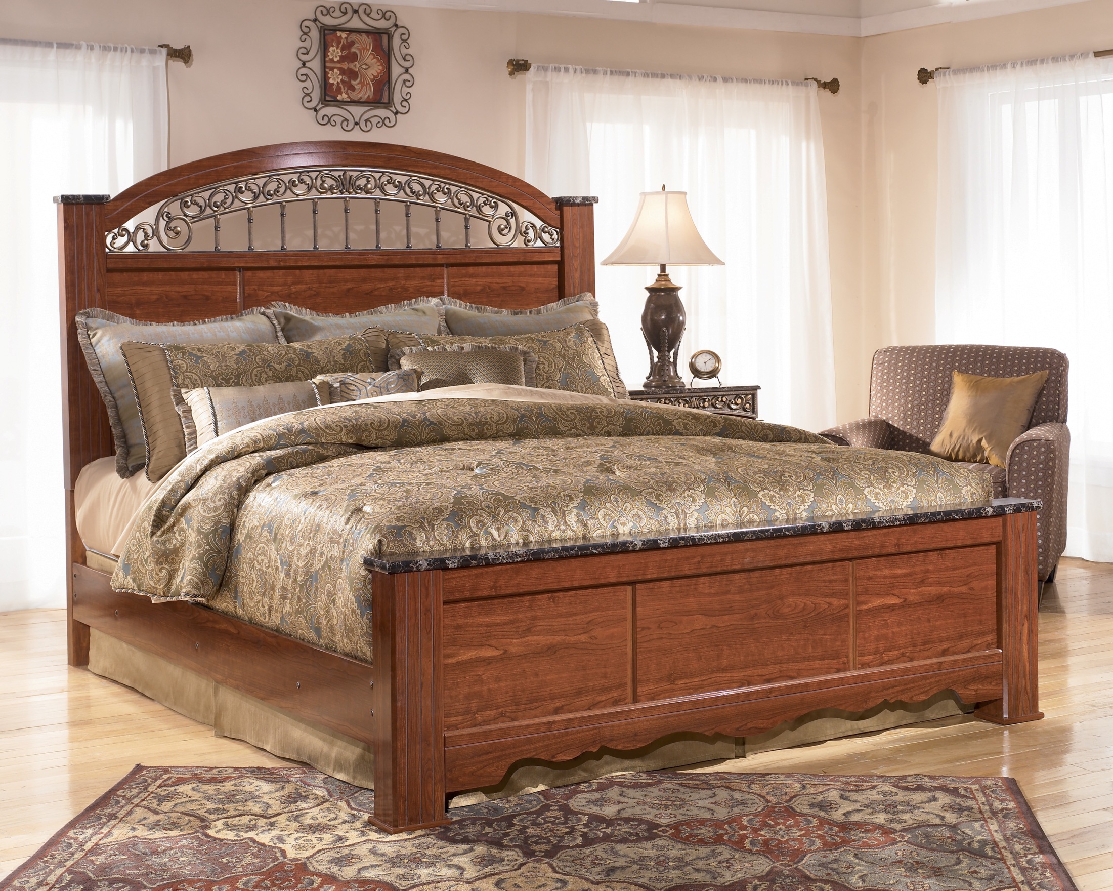 Signature Design By Ashley Fairbrooks Estate Queen Poster Headboard Fairbrooks Estate Queen Poster Headboard Main Image