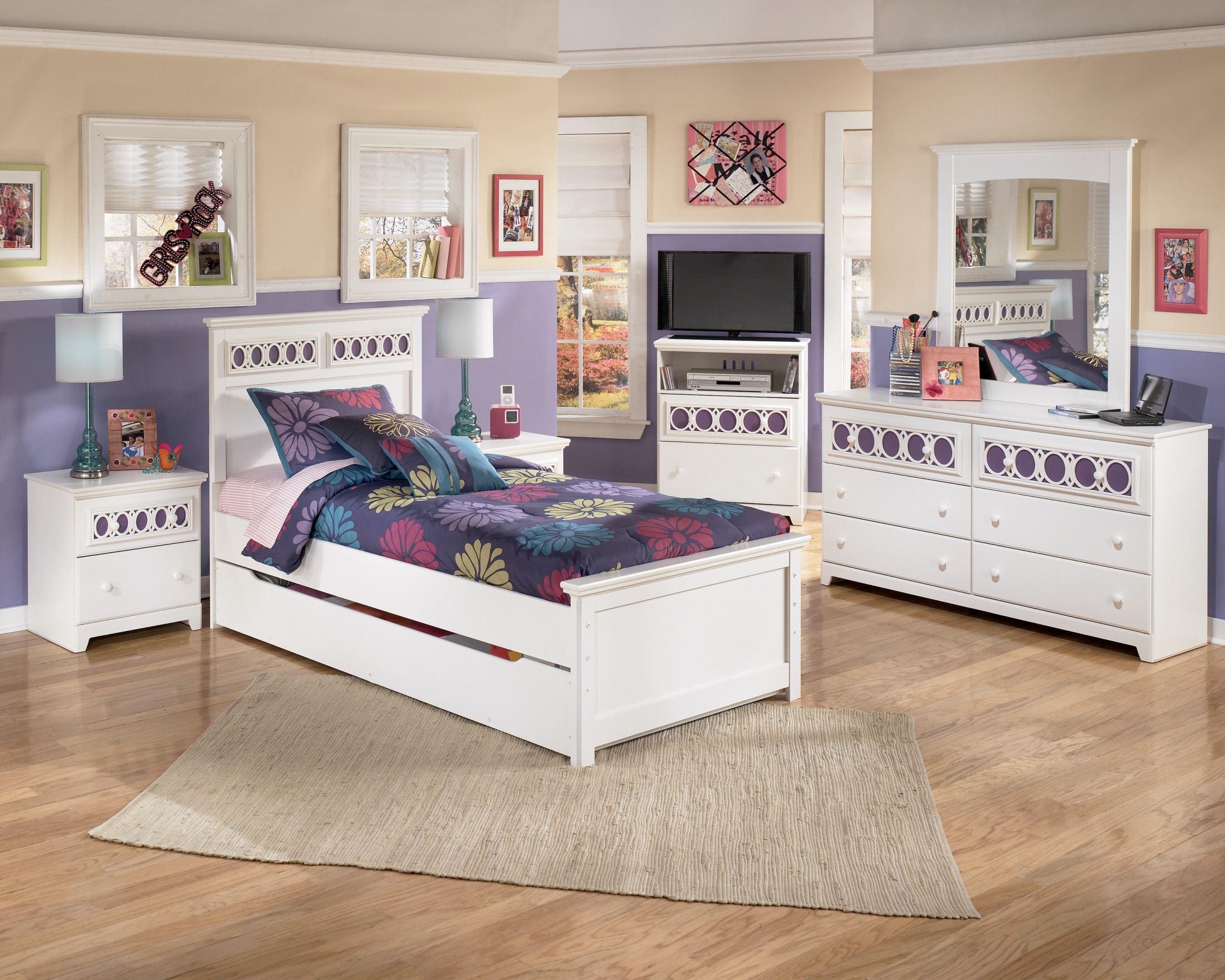 Signature Design By Ashley Zayley Twin Panel Bed Collection Zayley Twin Panel Bed