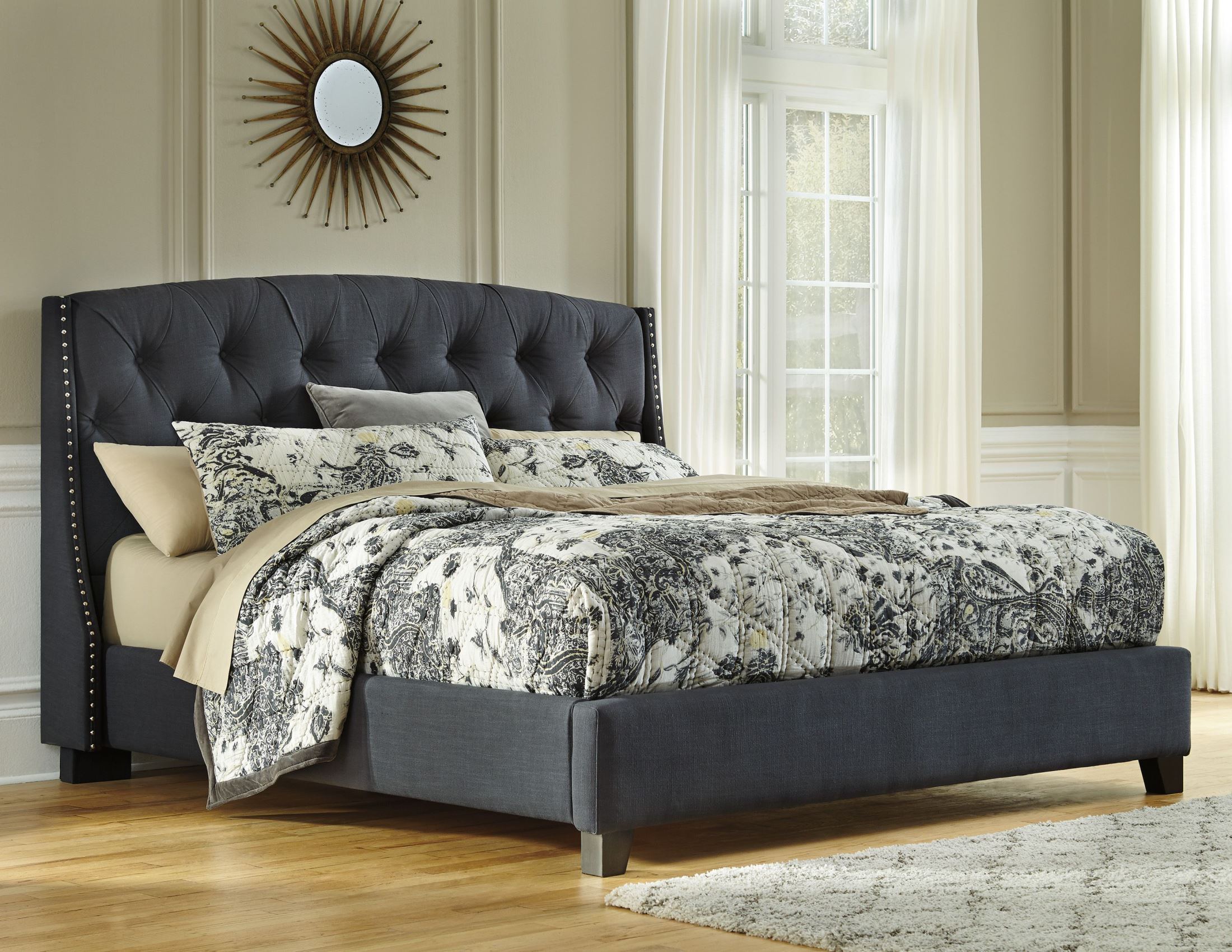Signature Design By Ashley Kadison Cal King Upholstered Platform Kadison Cal King Upholstered Platform Bed Main Image
