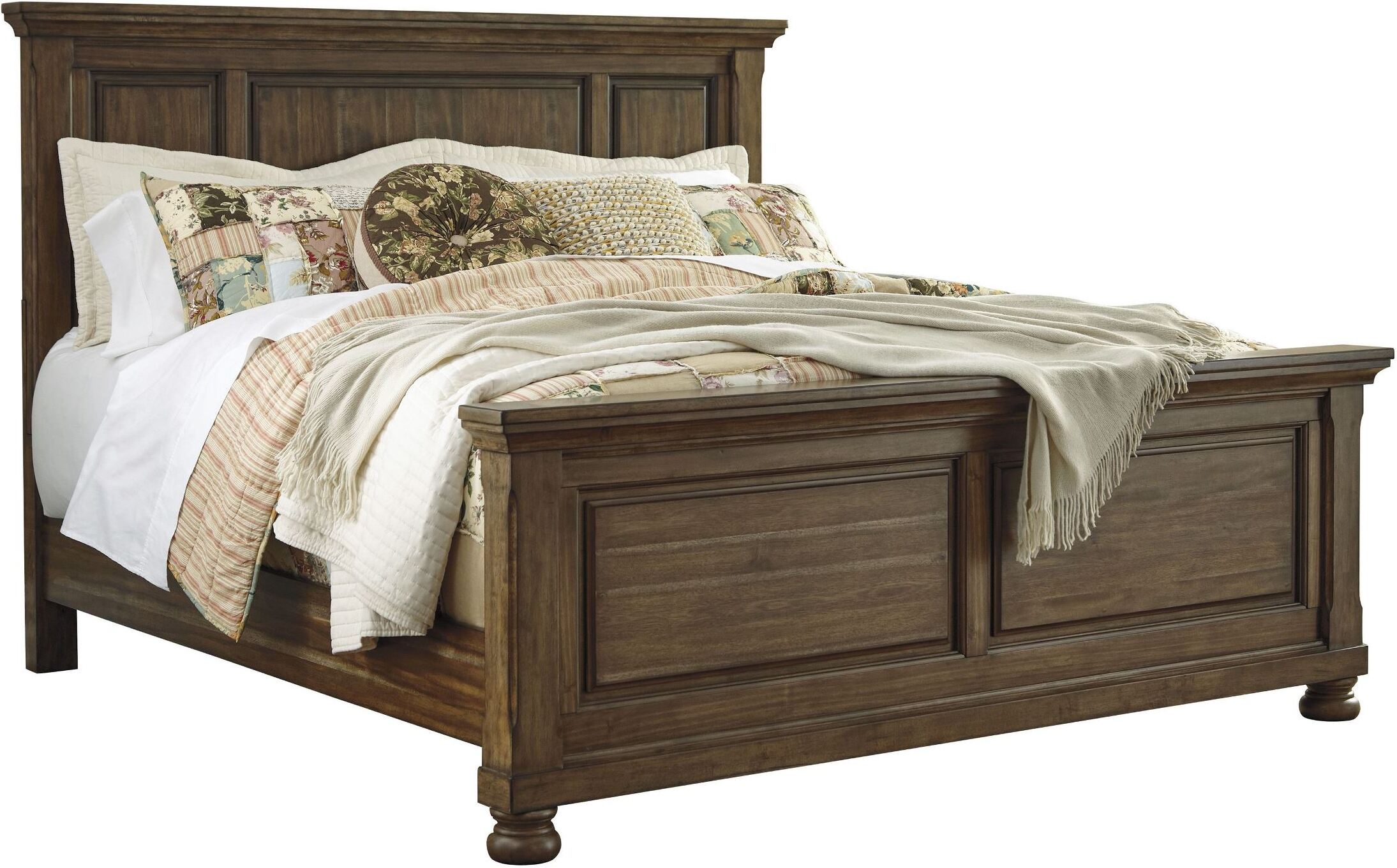 Signature Design By Ashley Flynnter Porter Um Brown King Panel Flynnter Porter Um Brown King Panel Bed Main Image