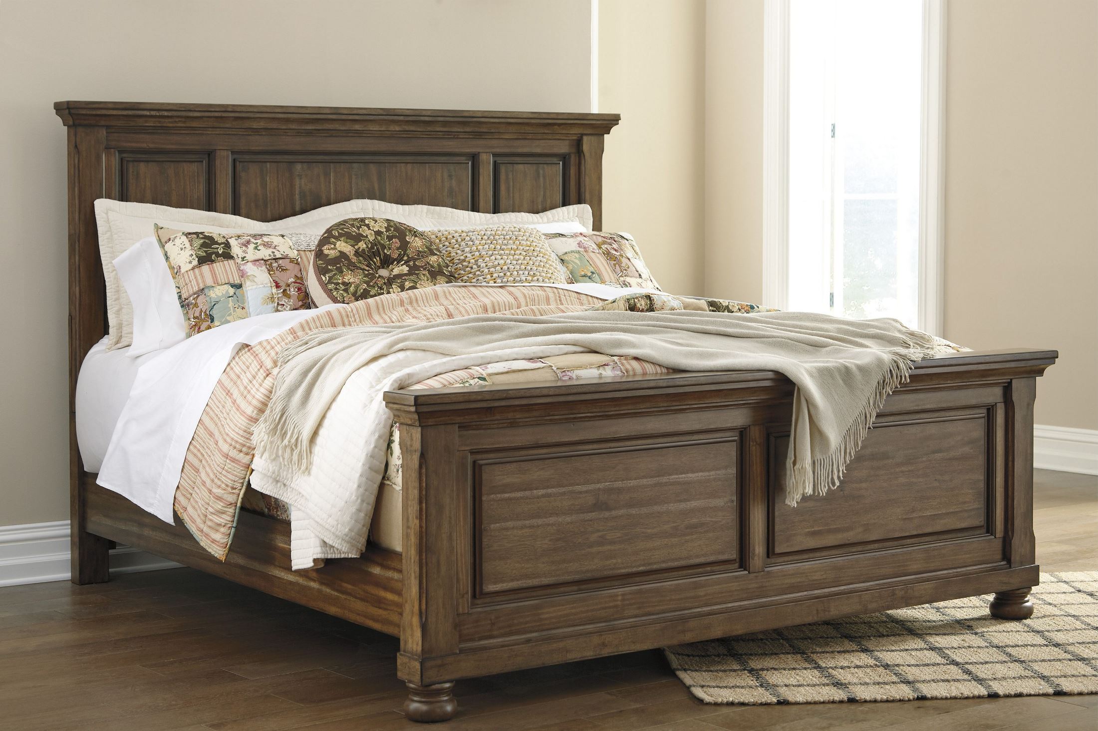 Signature Design By Ashley Flynnter Porter Um Brown King Panel Flynnter Porter Um Brown King Panel Bed