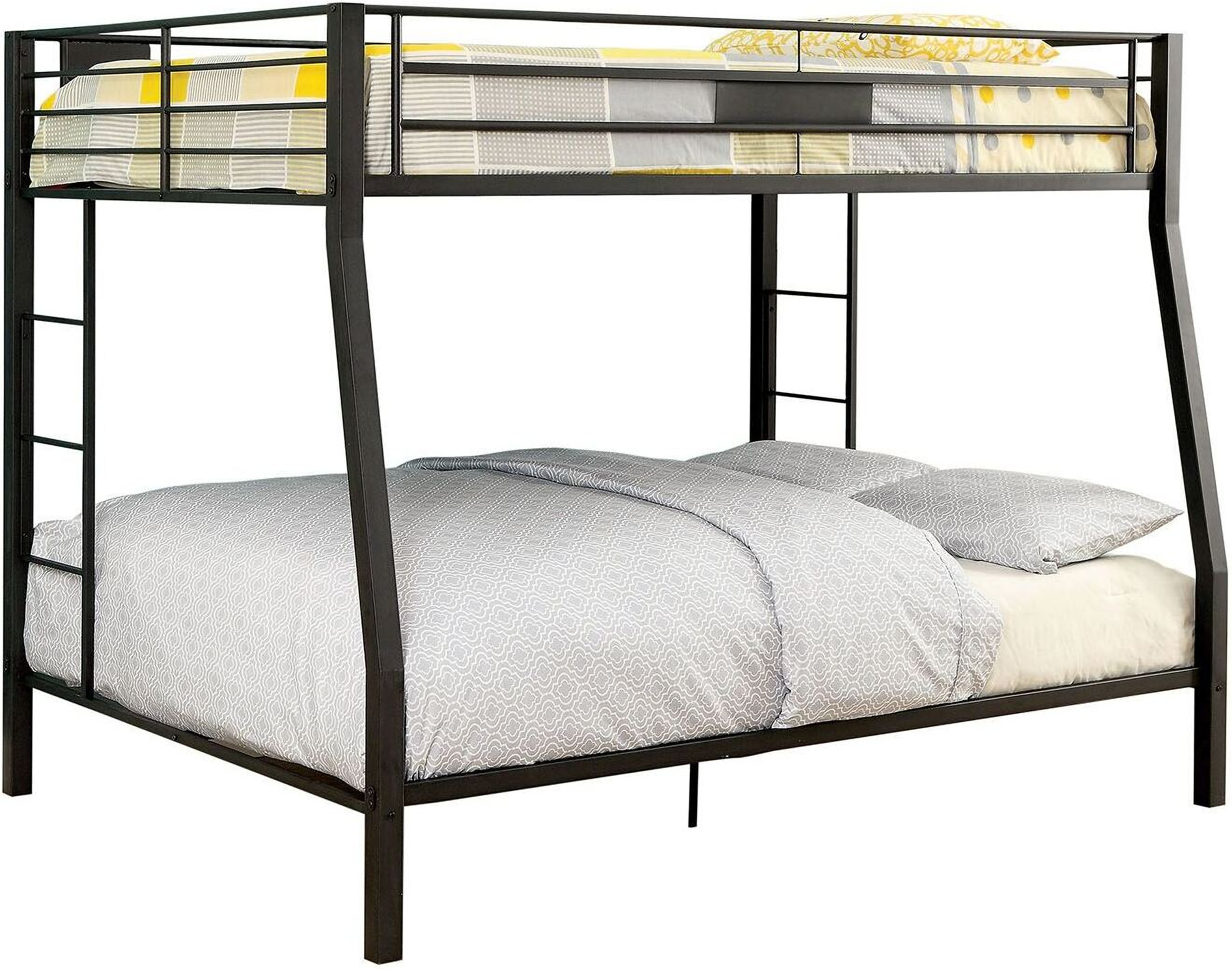 Furniture Of America Claren Black Full Over Queen Bunk Bed Claren Black Full Over Queen Bunk Bed Main Image